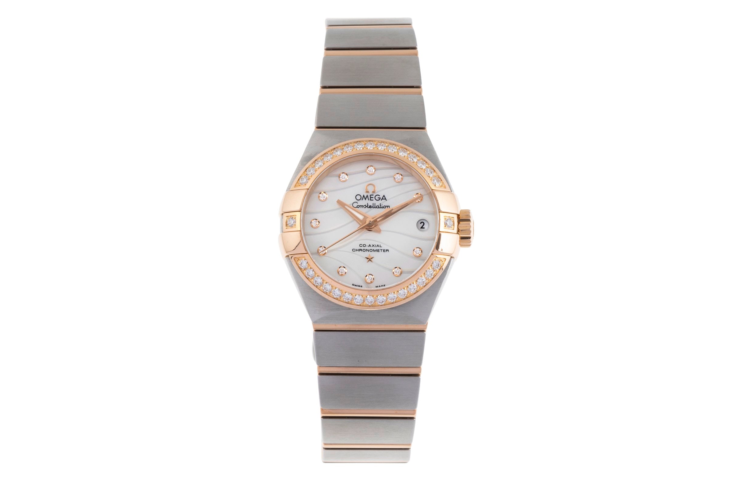 Omega Constellation steel / gold automatic women's watch 123.25.27.20.55.004  [2502219]
