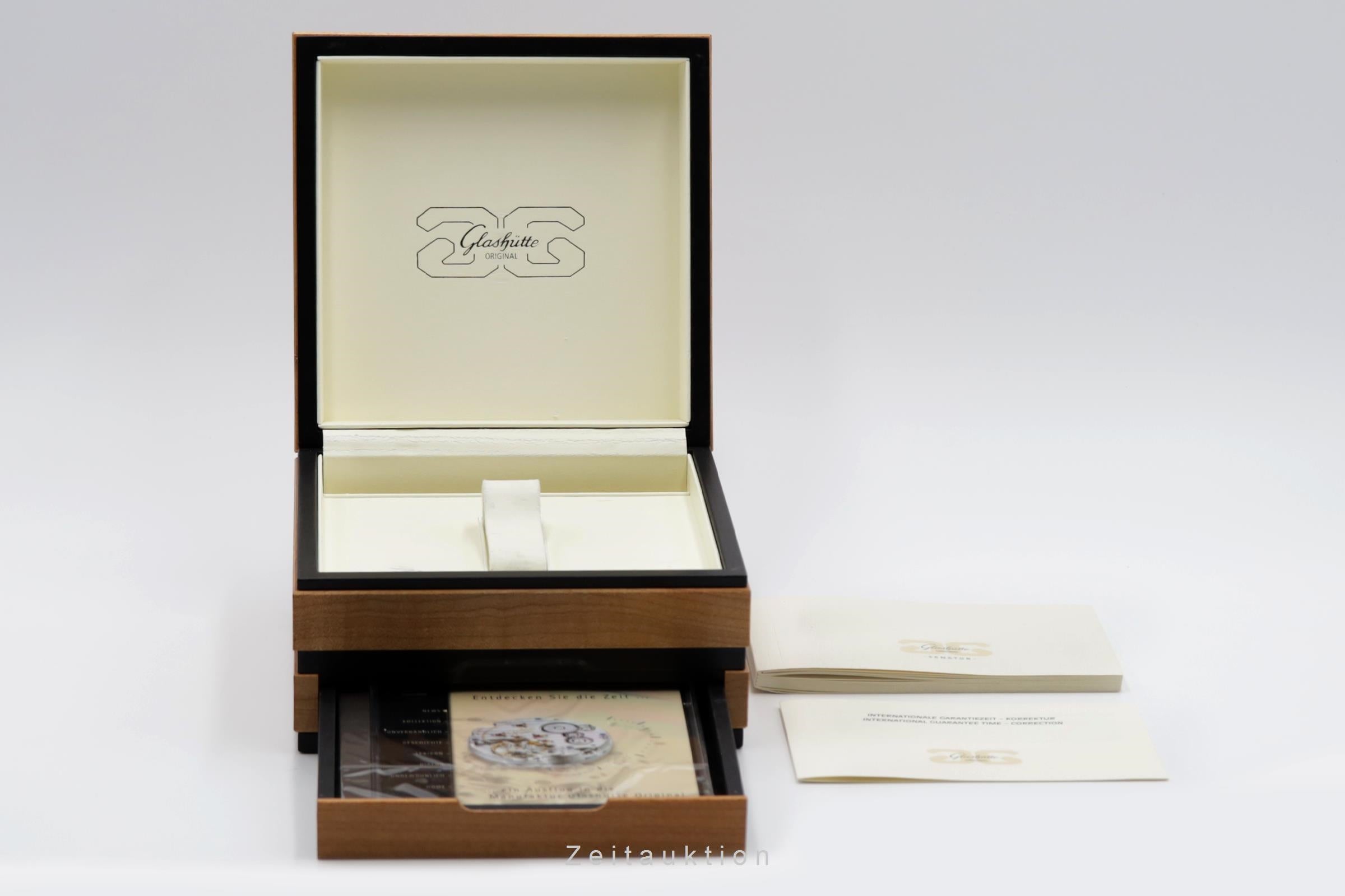 Glashütte Senator chronographe acier automatique montre pour hommes 39-31-11-13-04  [2502225]