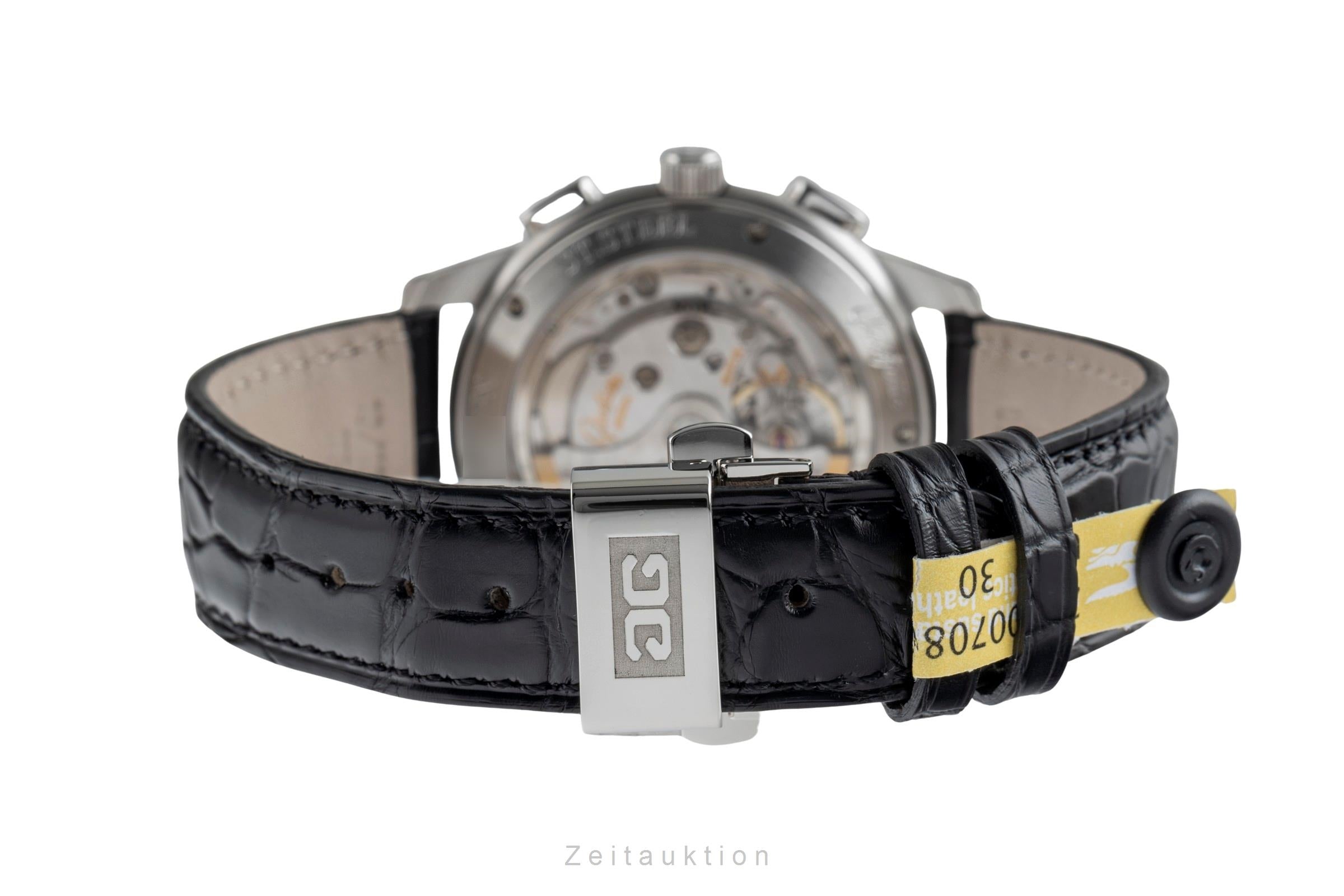 Glashütte Senator chronographe acier automatique montre pour hommes 39-31-11-13-04  [2502225]