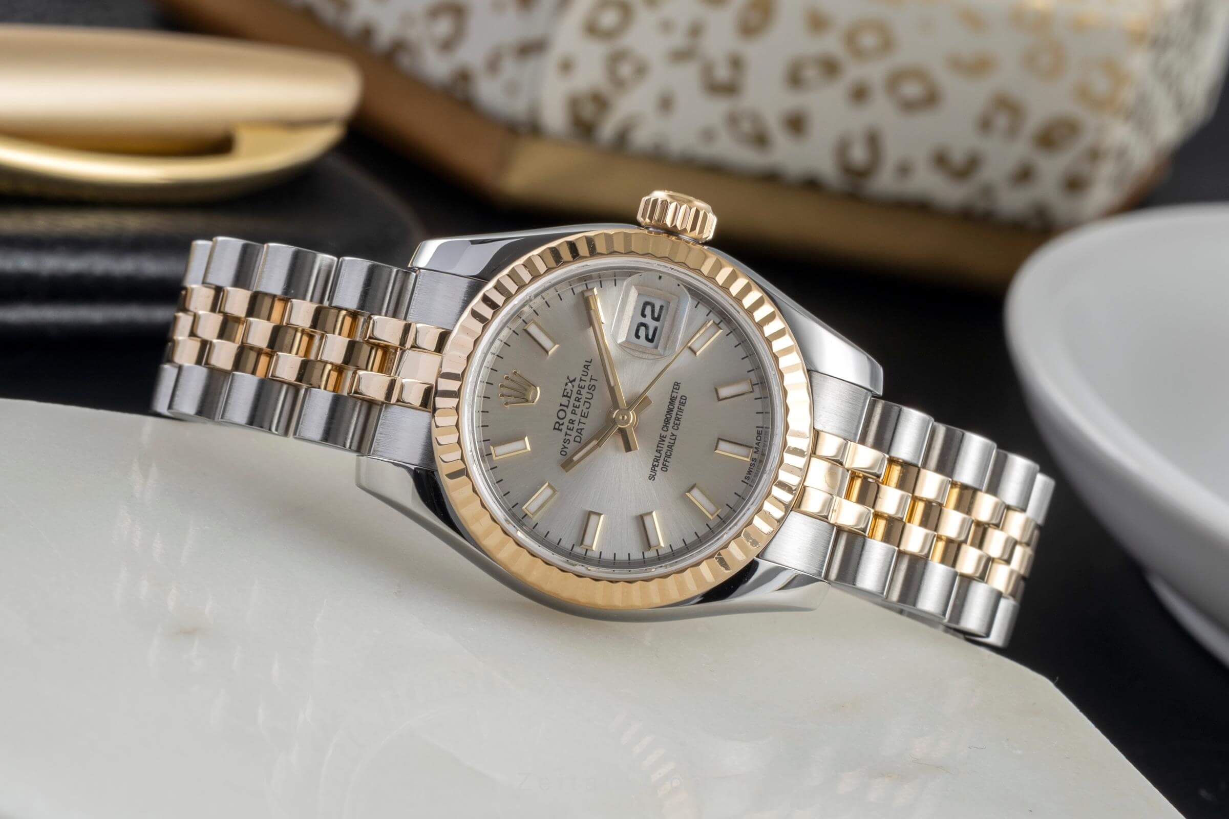 Rolex Lady Datejust acero / oro automático reloj para damas  179173  [2502226]