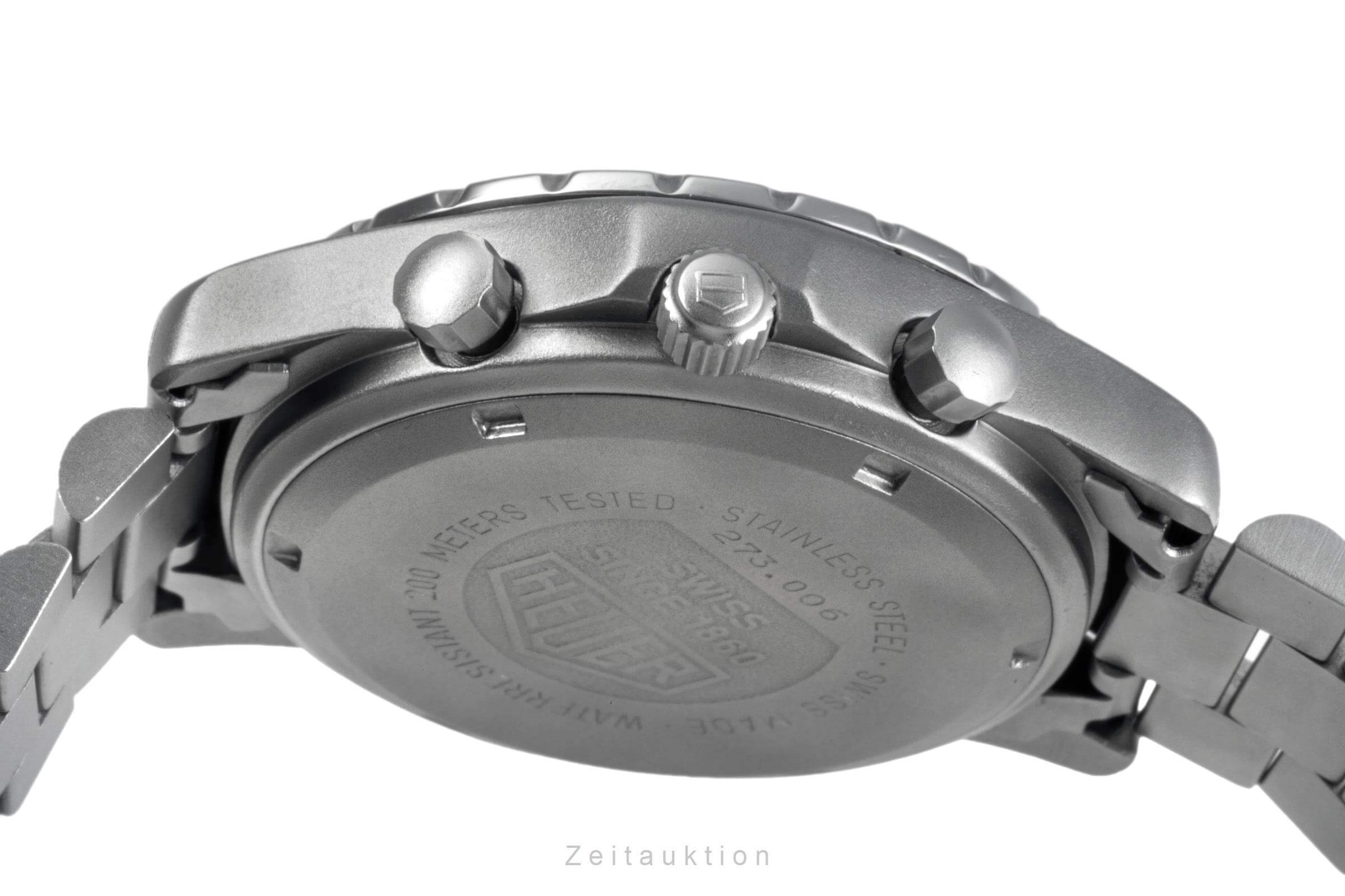 Tag Heuer 2000 cronografo acciaio quarzo orologio da uomo 273.006 Vintage  [2502227]