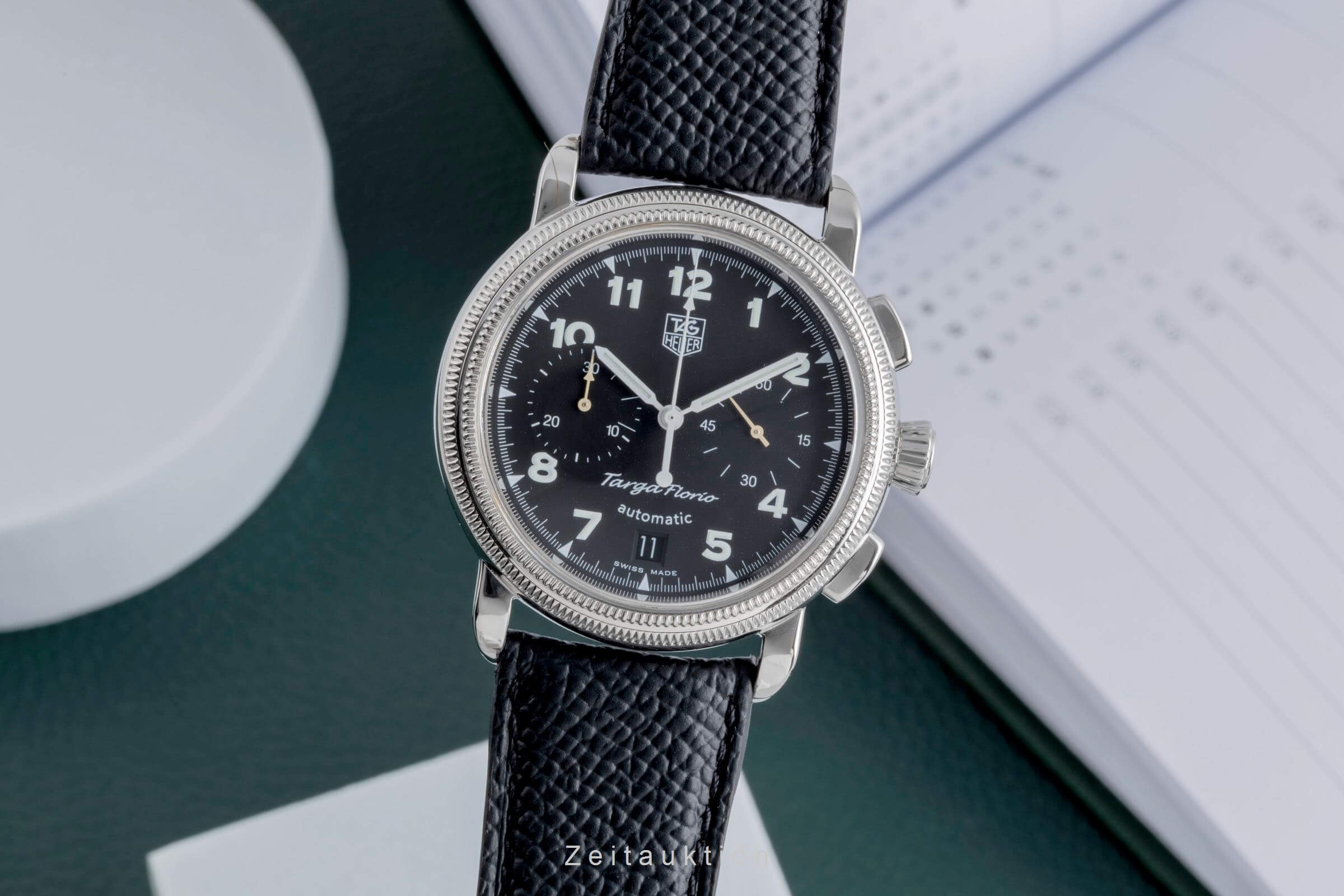 Tag Heuer Targa Florio cronografo acciaio automatismo orologio da uomo CX2110  [2502229]