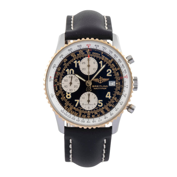 Breitling Old Navitimer cronografo acciaio / oro automatismo orologio da uomo D13022  [2502230]