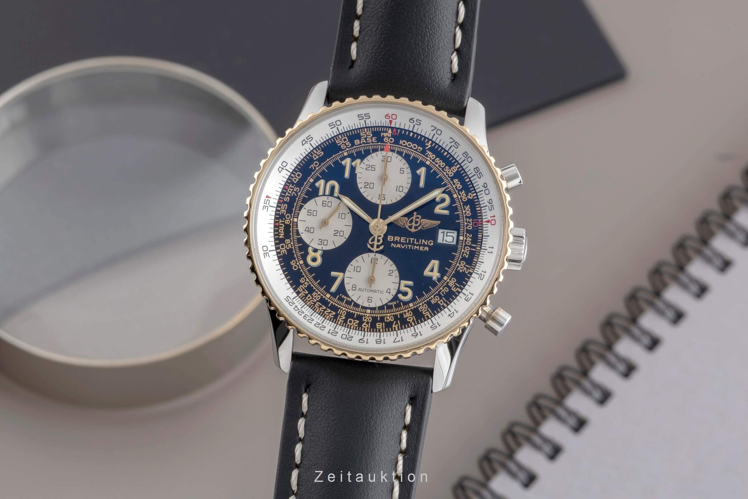 Breitling Old Navitimer cronografo acciaio / oro automatismo orologio da uomo D13022  [2502230]