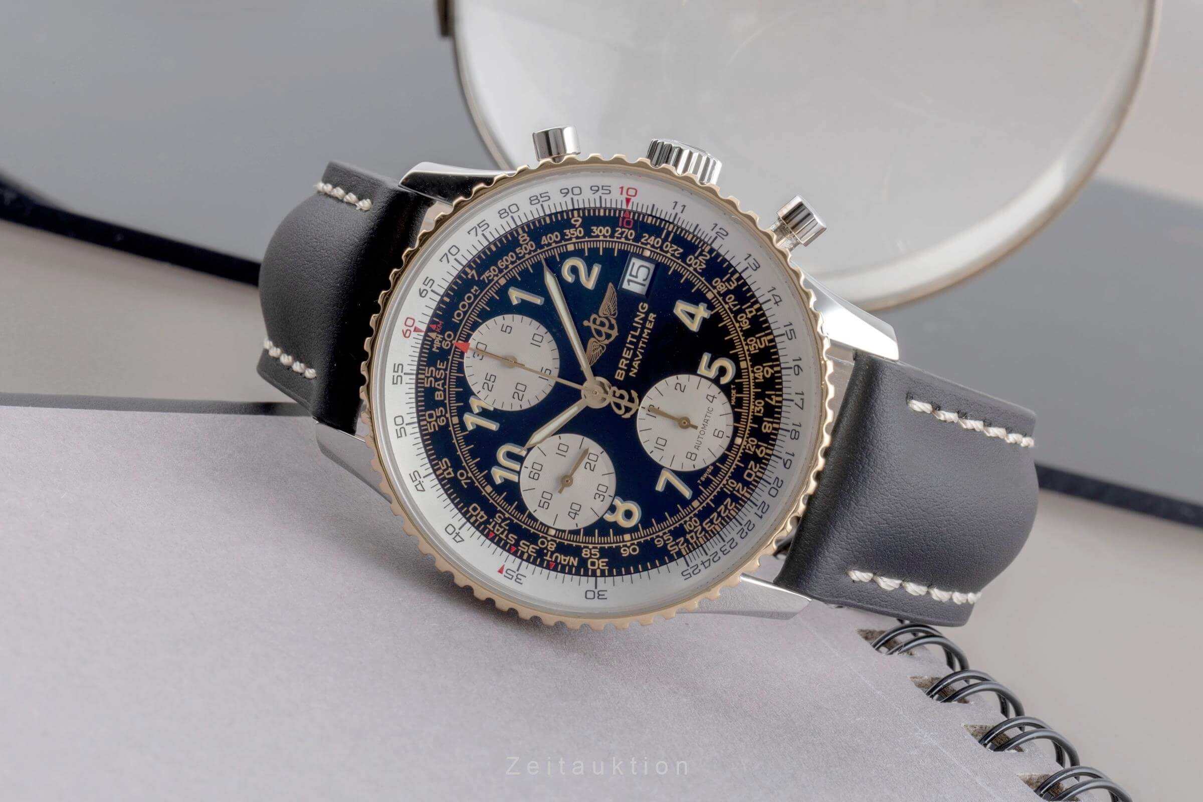 Breitling Old Navitimer cronografo acciaio / oro automatismo orologio da uomo D13022  [2502230]