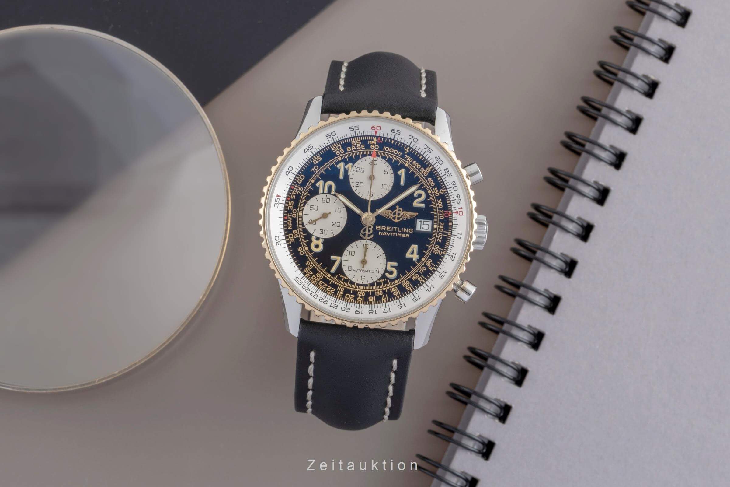 Breitling Old Navitimer cronografo acciaio / oro automatismo orologio da uomo D13022  [2502230]