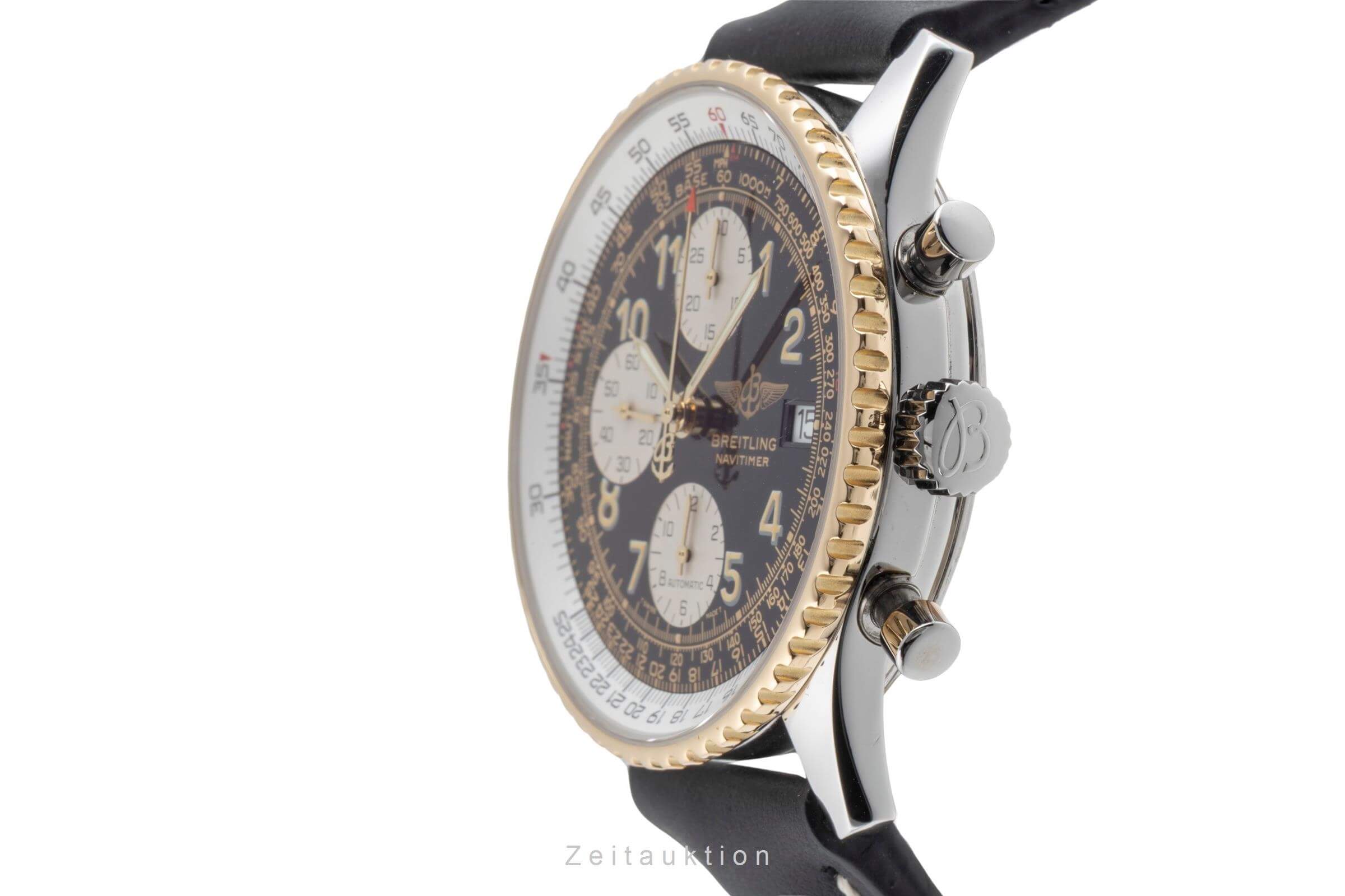 Breitling Old Navitimer cronografo acciaio / oro automatismo orologio da uomo D13022  [2502230]