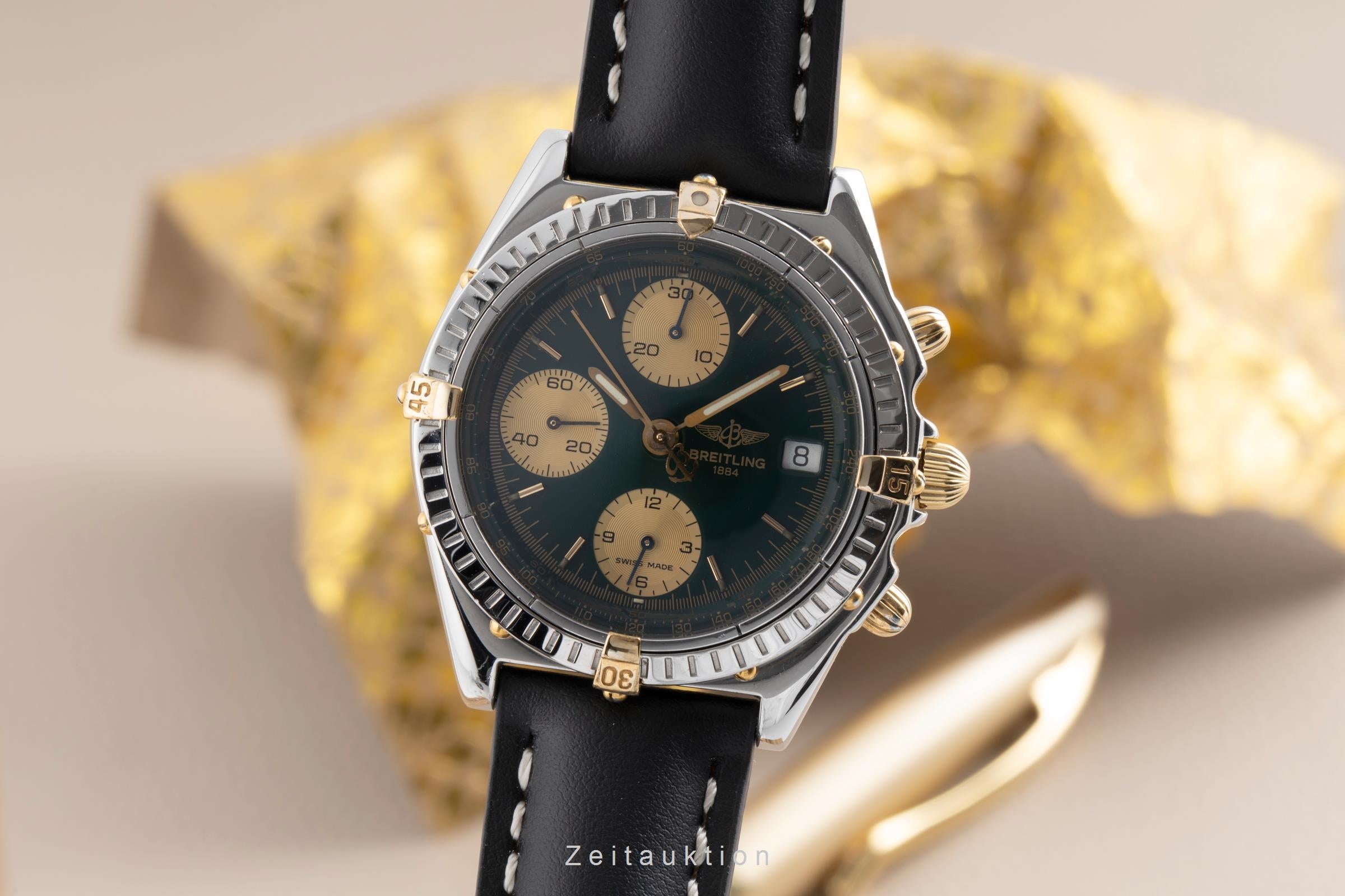 Breitling Chronomat chronographe acier doré automatique B13