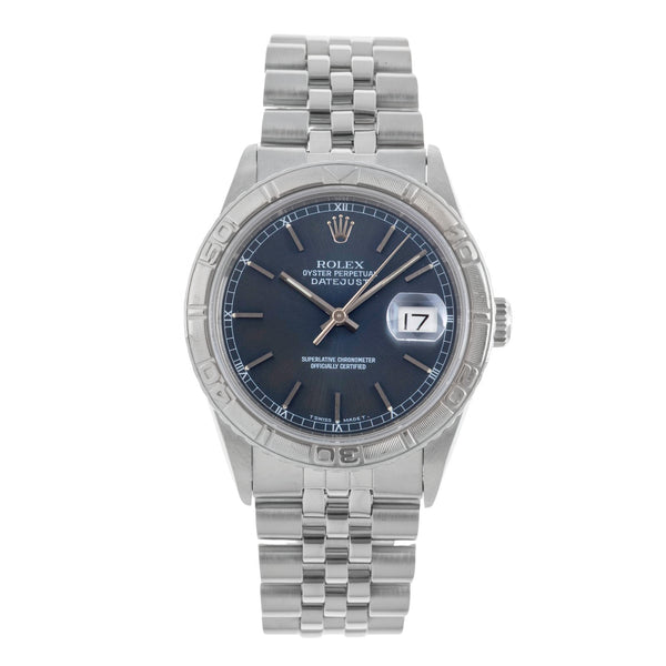 Rolex Datejust Turn-O-Graph acier / or blanc automatique montre pour hommes 16264  [2502235]