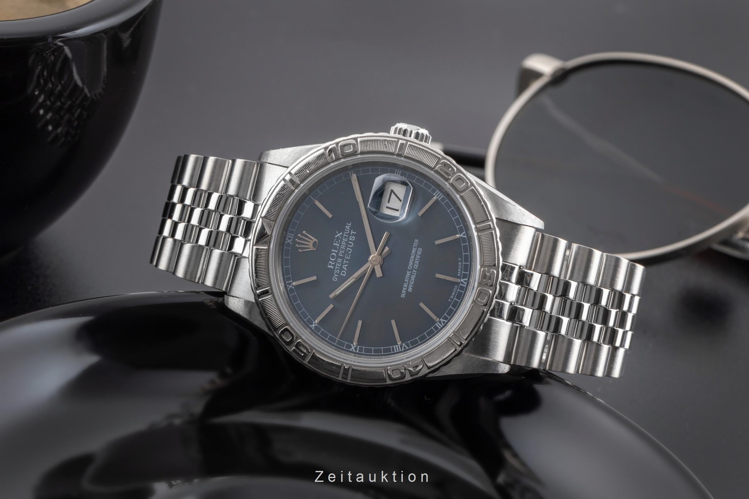 Rolex Datejust Turn-O-Graph acier / or blanc automatique montre pour hommes 16264  [2502235]