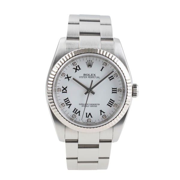 Rolex Oyster Perpetual steel / white gold automatic men's watch 116034  [2502236]