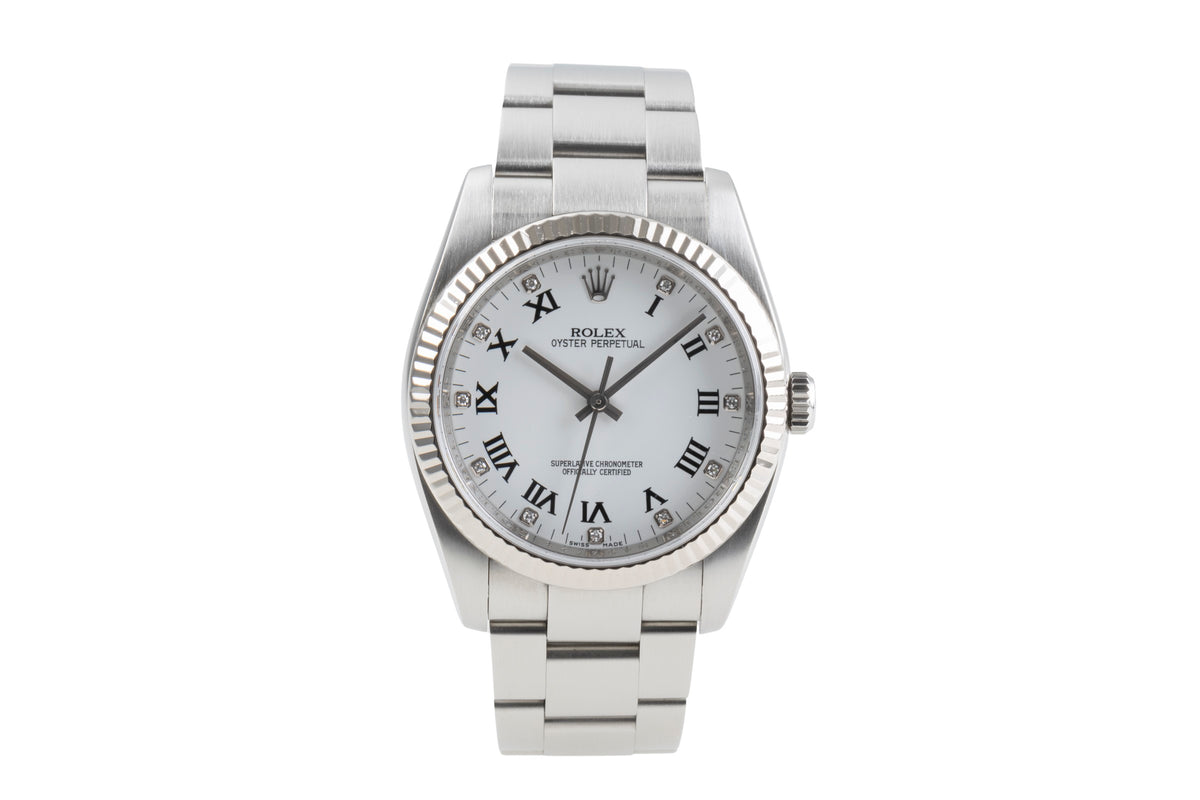 Rolex Oyster Perpetual steel / white gold automatic men's watch 116034  [2502236]
