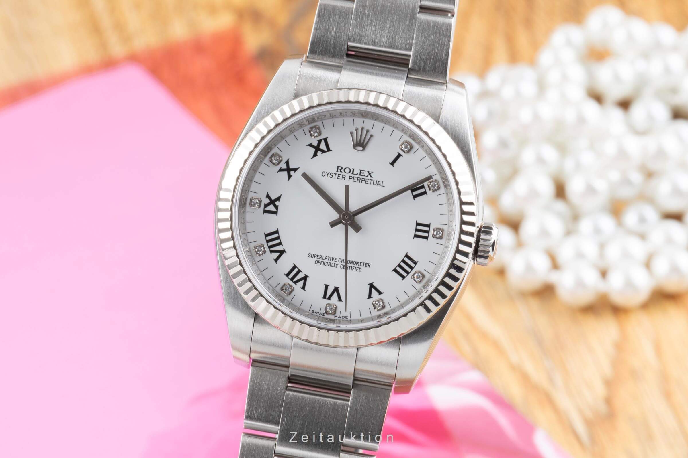 Rolex Oyster Perpetual steel / white gold automatic men's watch 116034  [2502236]