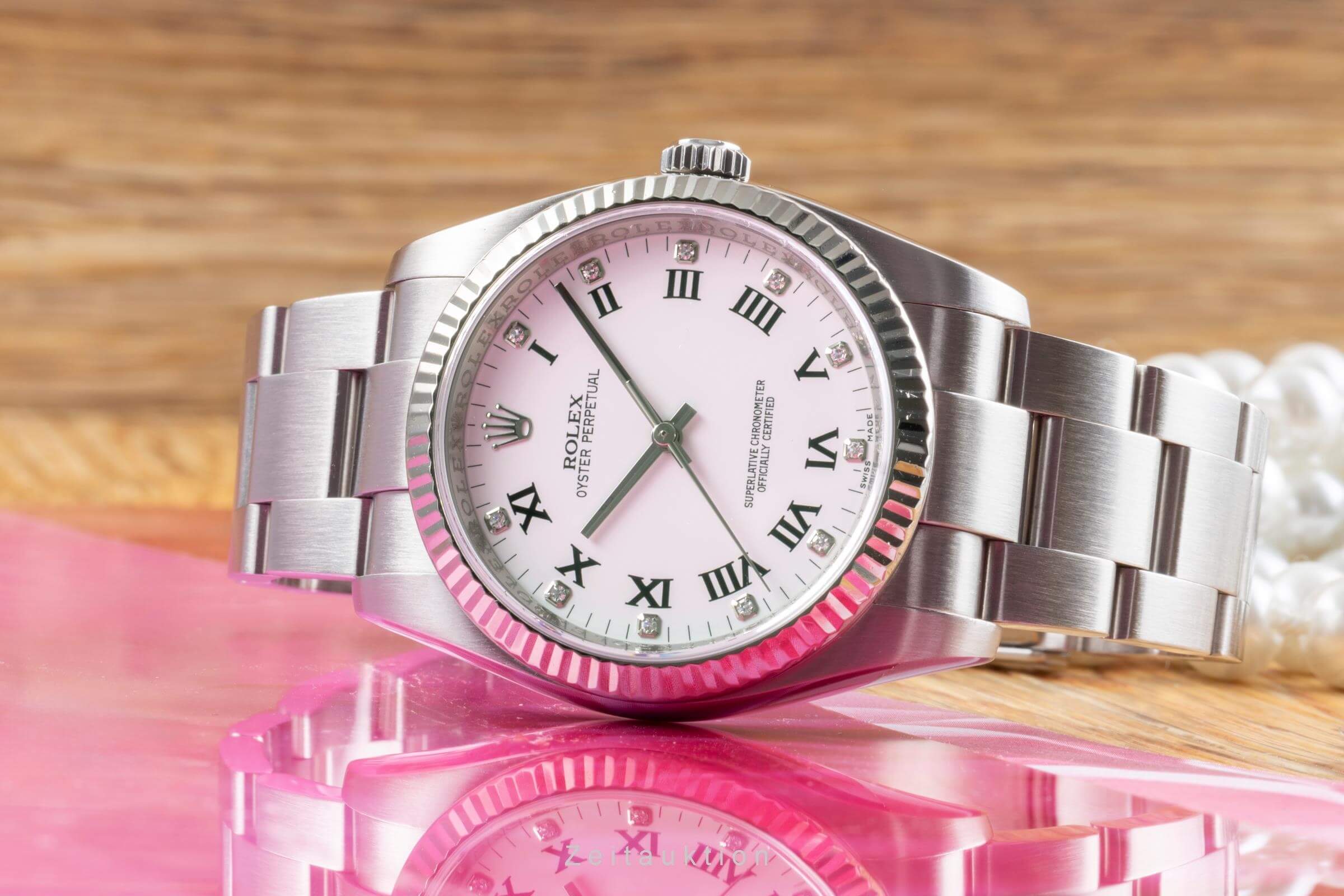 Rolex Oyster Perpetual steel / white gold automatic men's watch 116034  [2502236]