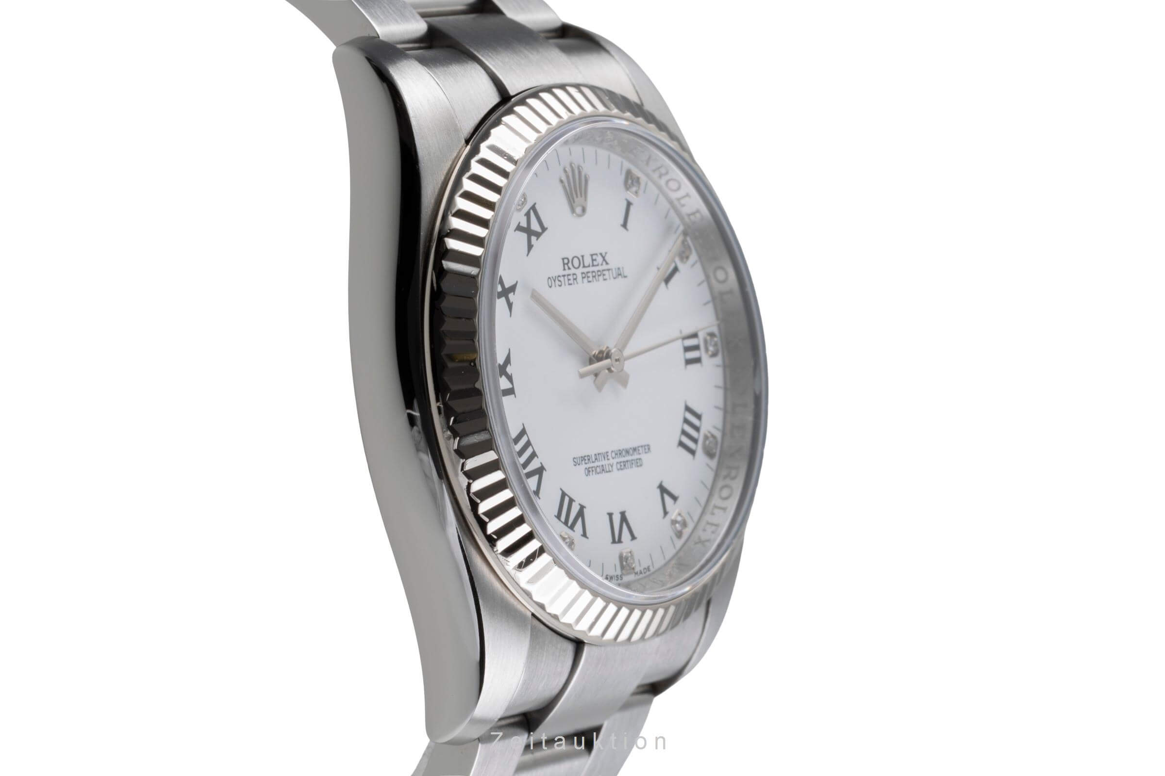 Rolex Oyster Perpetual steel / white gold automatic men's watch 116034  [2502236]