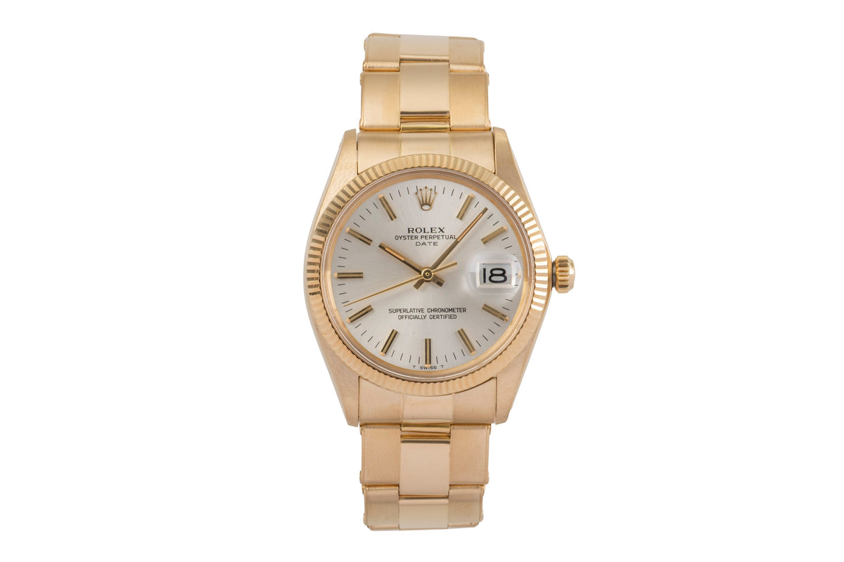 Rolex Date 18 ct gold automatic men's watch 1503 Vintage  [2502238]