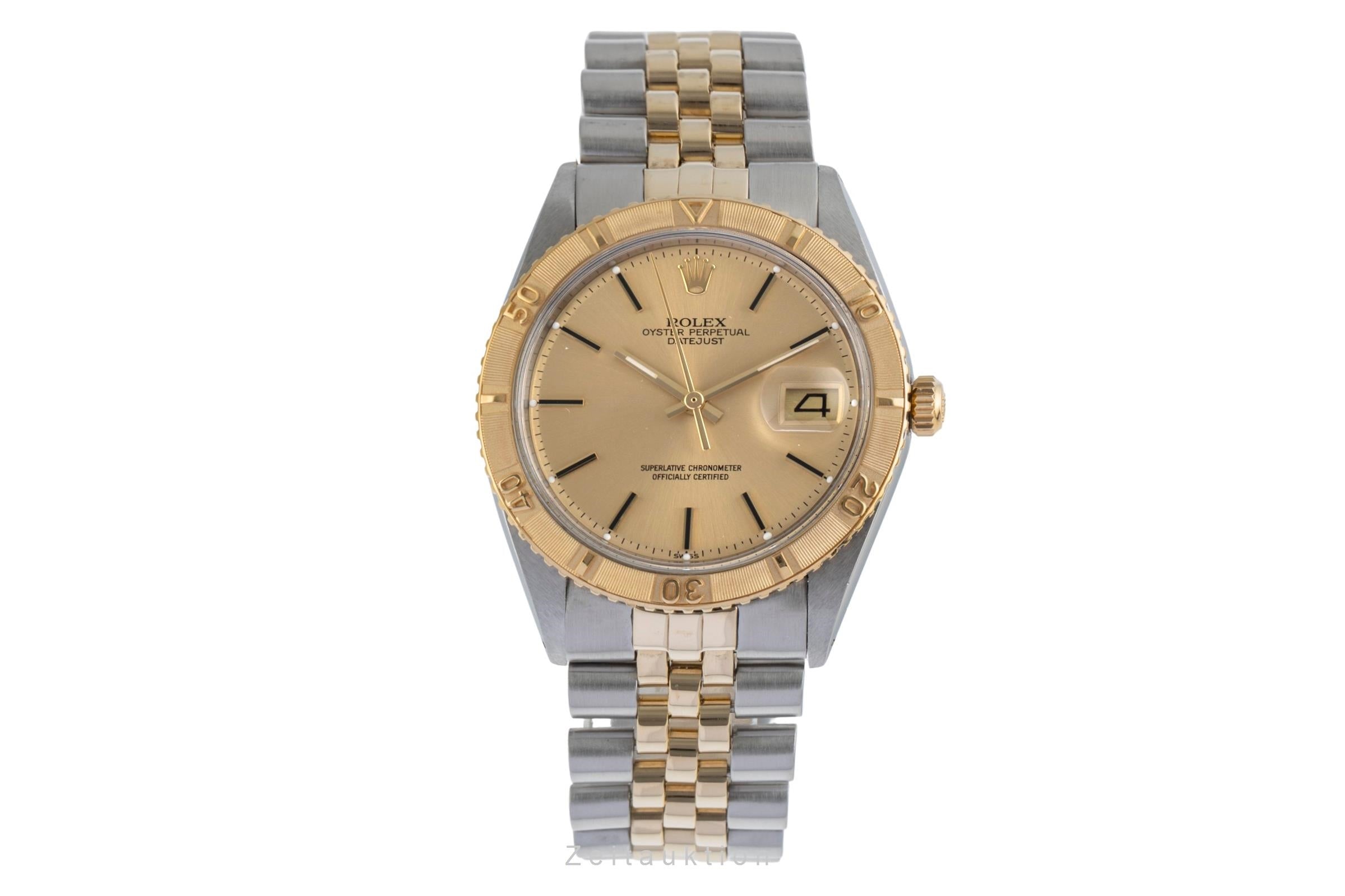 Rolex Datejust Turn-O-Graph acier / or  automatique montre pour hommes 1625/3 Vintage  [2502242]