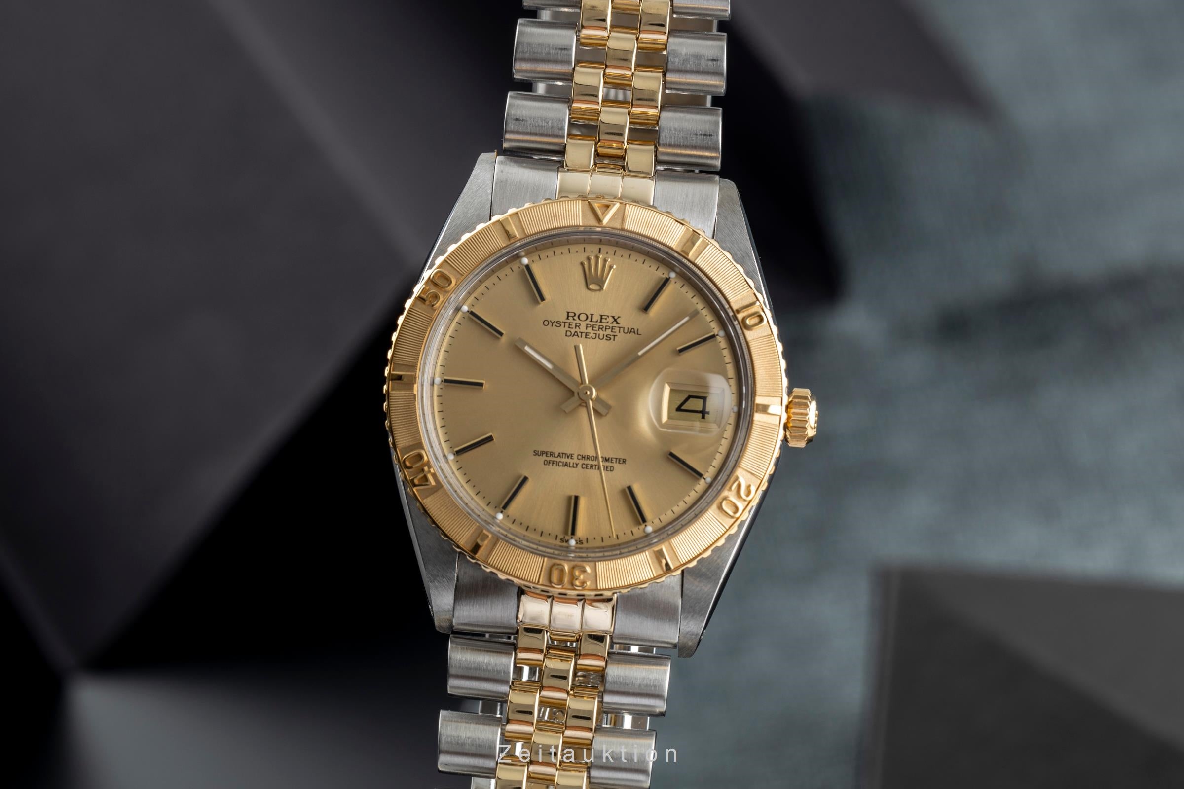 Rolex Datejust Turn-O-Graph acier / or  automatique montre pour hommes 1625/3 Vintage  [2502242]