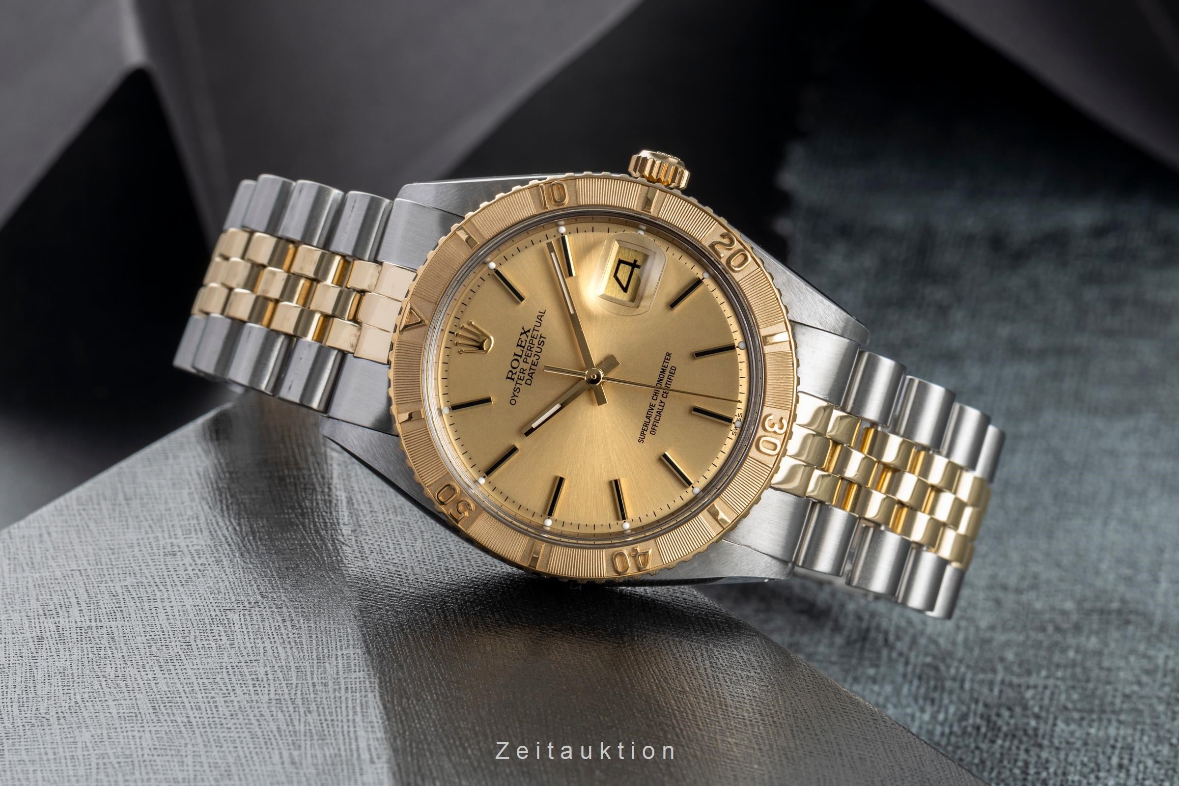 Rolex Datejust Turn-O-Graph acier / or  automatique montre pour hommes 1625/3 Vintage  [2502242]