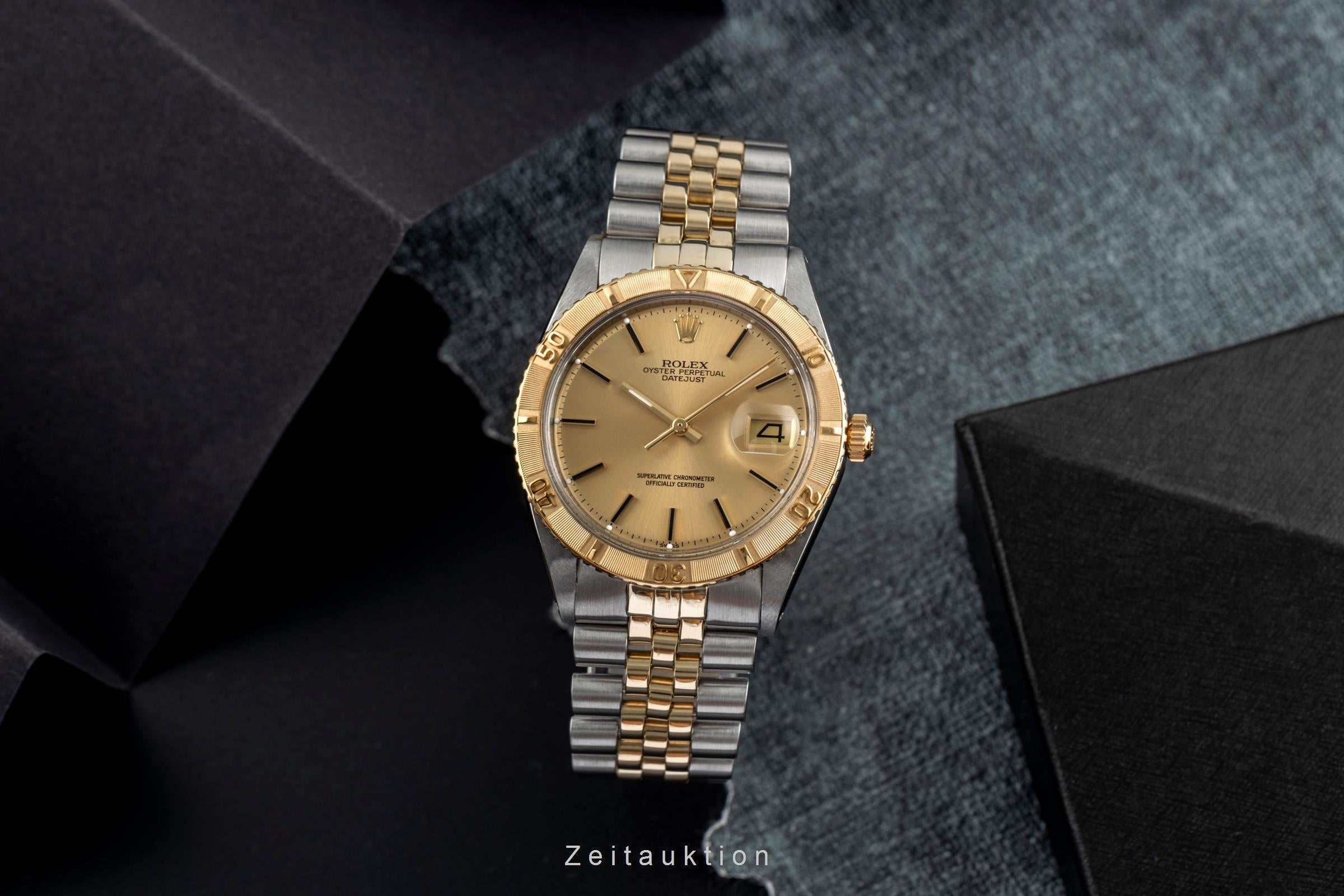 Rolex Datejust Turn-O-Graph acier / or  automatique montre pour hommes 1625/3 Vintage  [2502242]