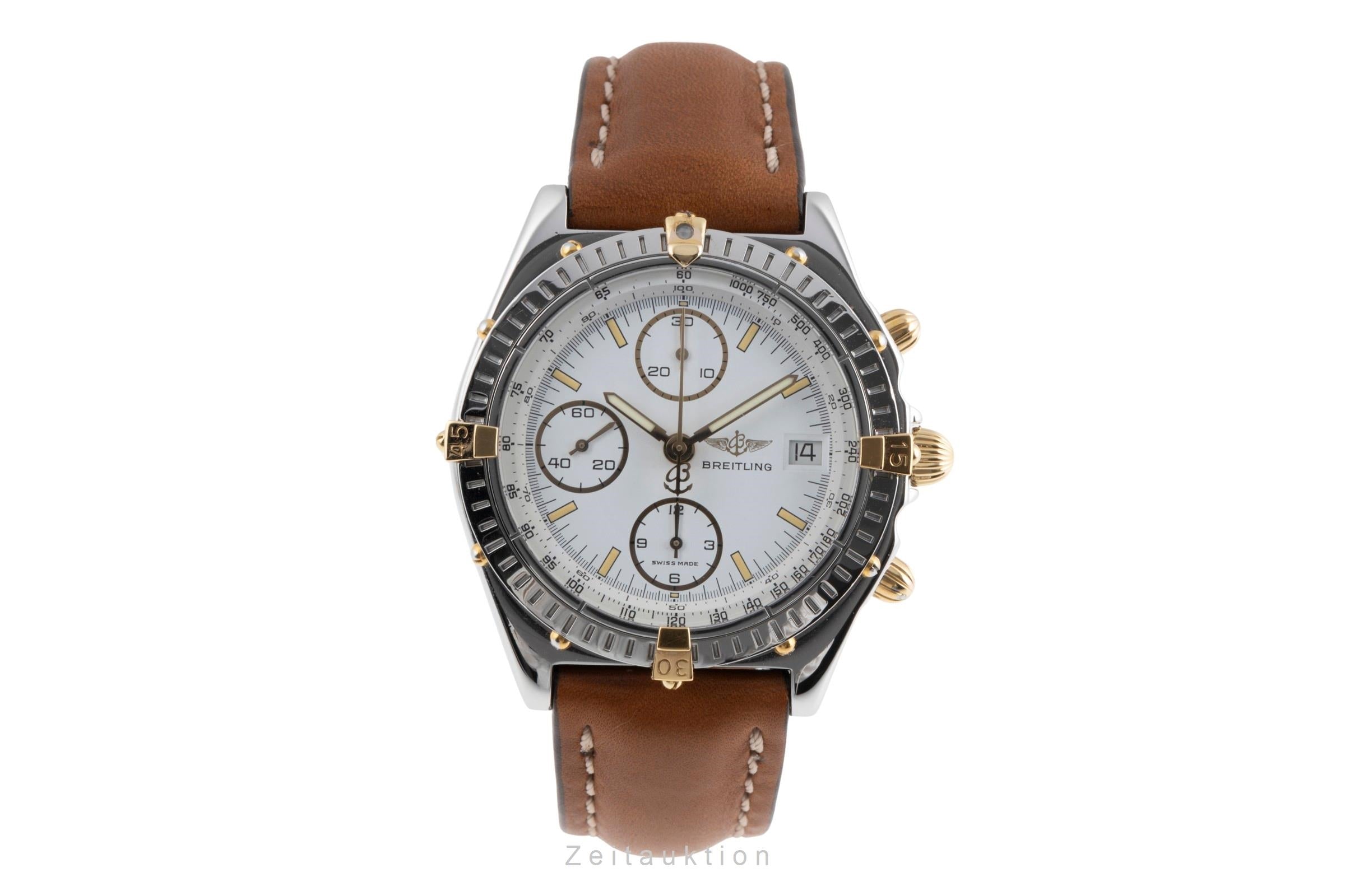 Breitling Chronomat chronograph gilt / steel automatic men's watch B13050  [2502247]