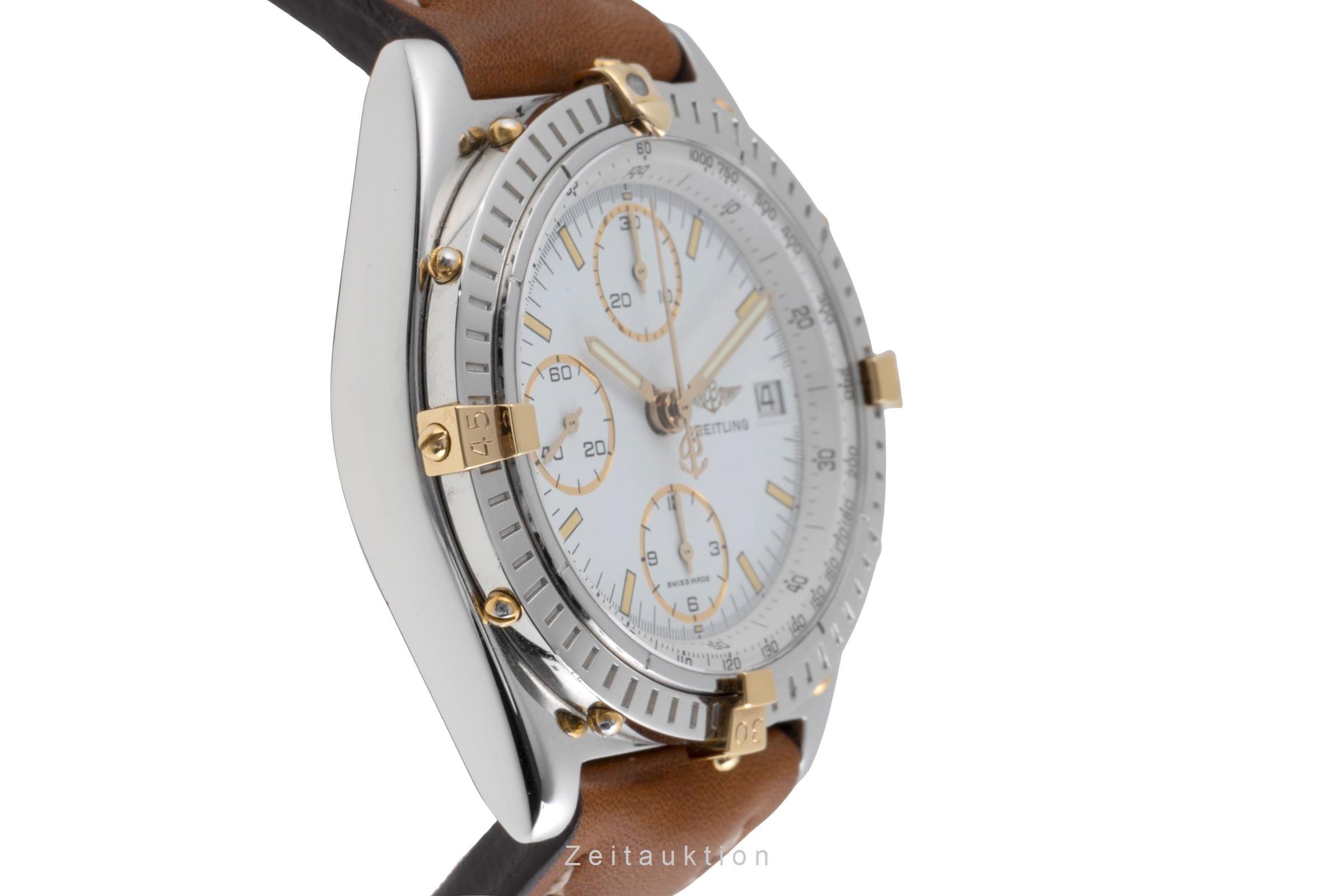 Breitling Chronomat chronograph gilt / steel automatic men's watch B13050  [2502247]