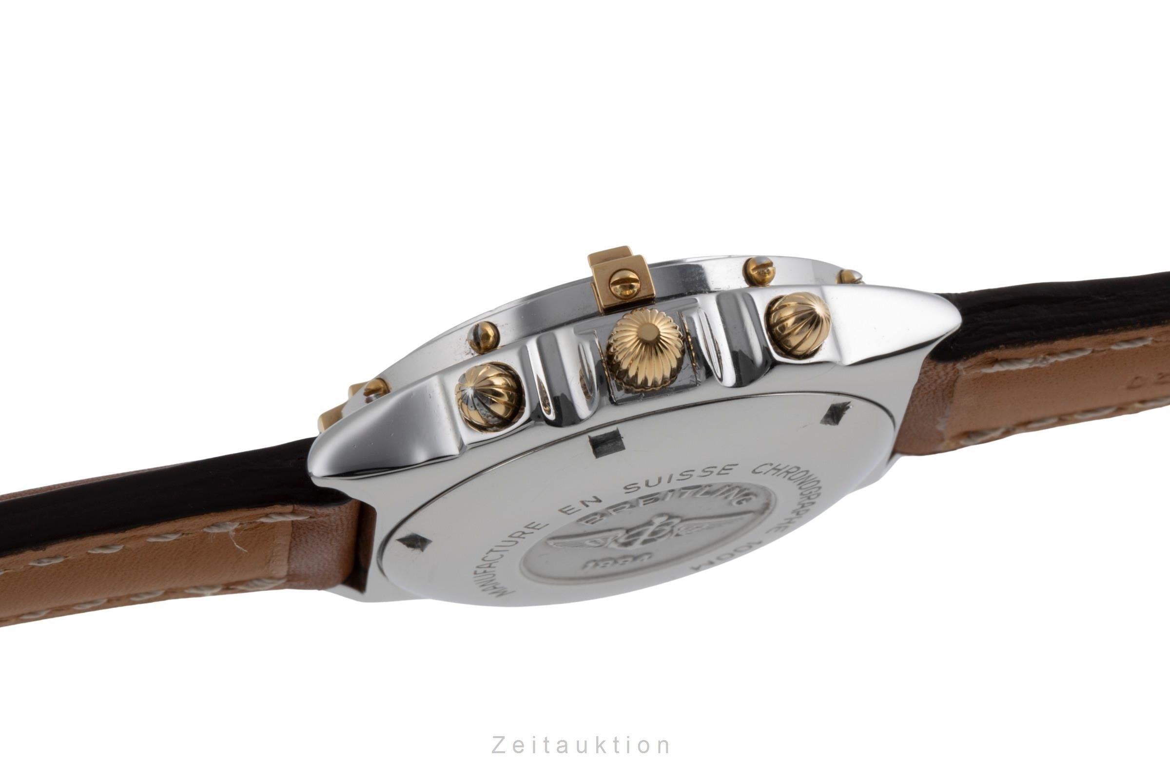 Breitling Chronomat chronograph gilt / steel automatic men's watch B13050  [2502247]