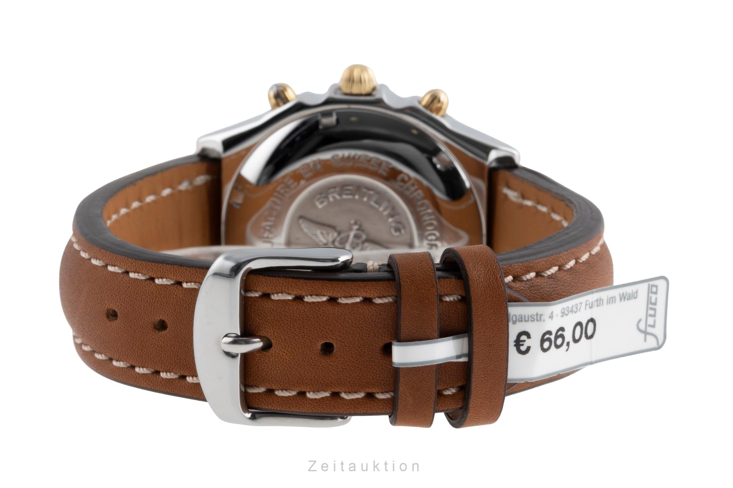 Breitling Chronomat chronograph gilt / steel automatic men's watch B13050  [2502247]