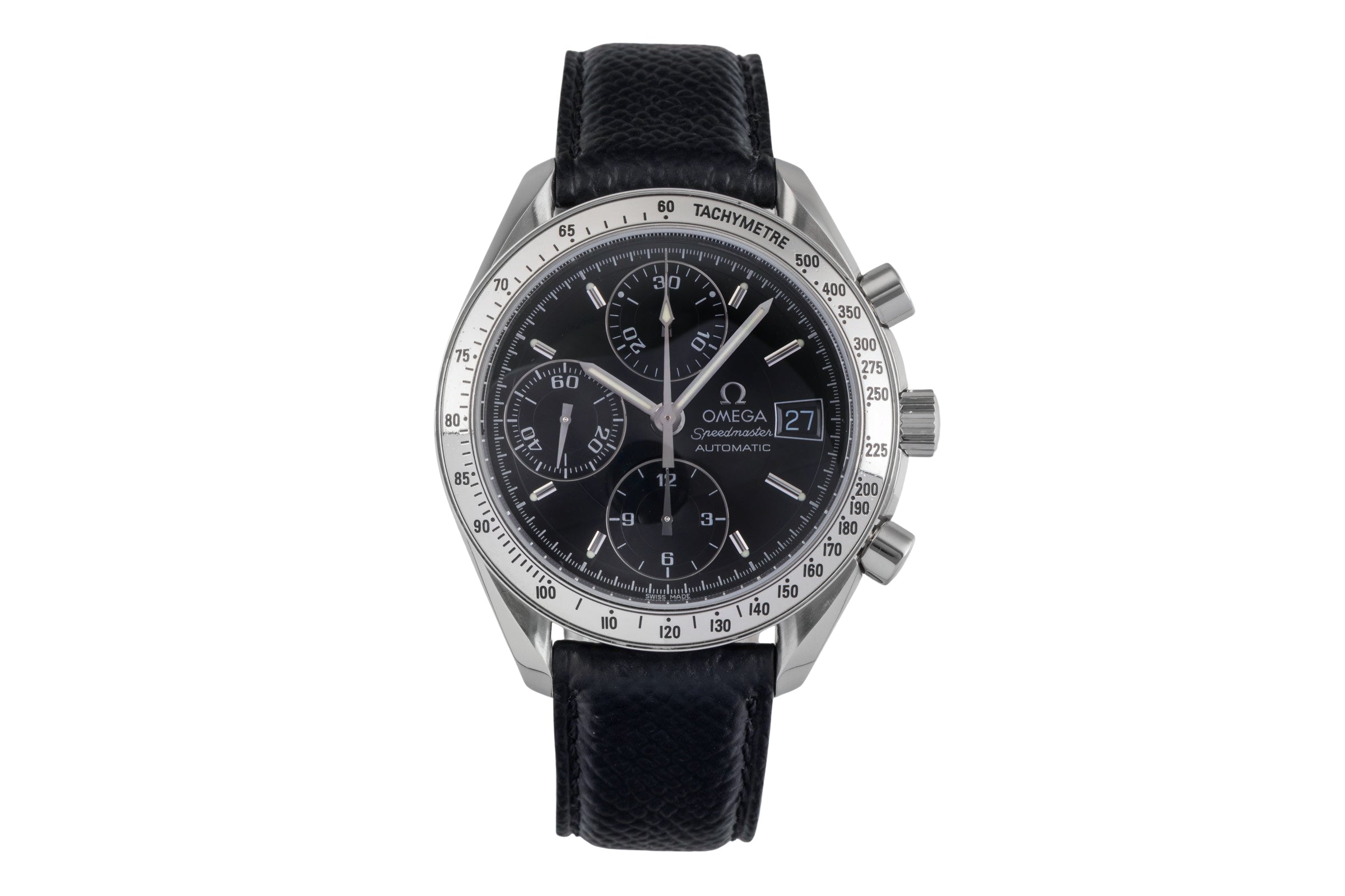 Omega Speedmaster Date chronograph steel automatic Kal. 1164 Ref