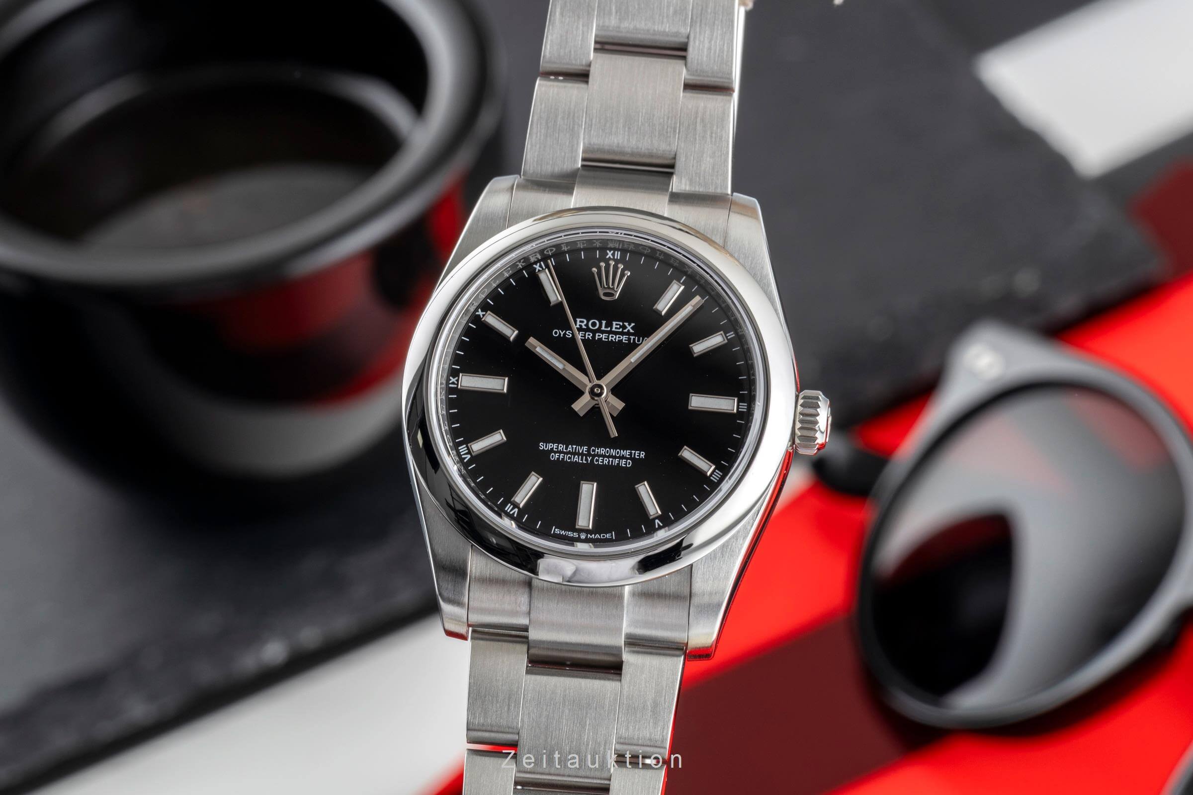 Rolex Oyster Perpetual acier automatique montre pour femmes 124200  [2502258]