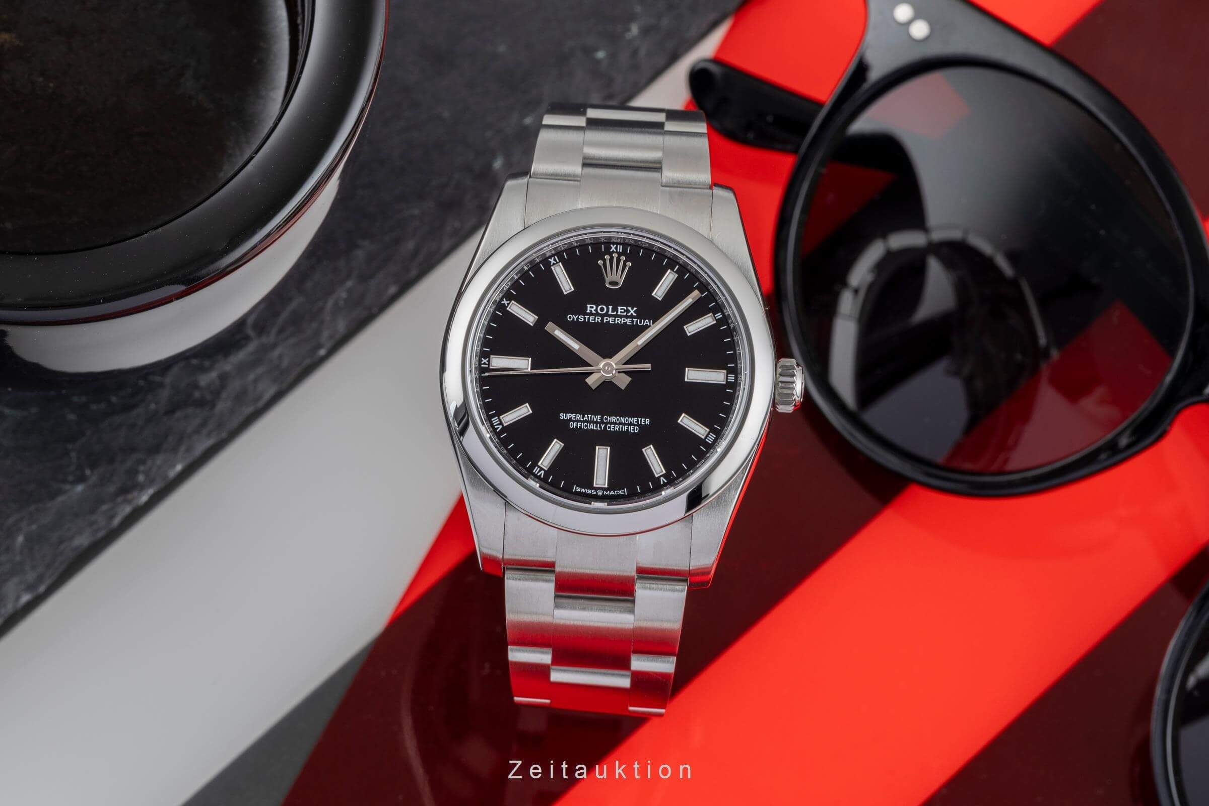 Rolex Oyster Perpetual acier automatique montre pour femmes 124200  [2502258]