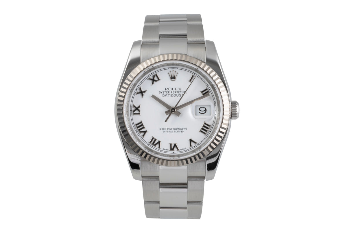 Rolex Datejust steel / white gold automatic men's watch 116234  [2502260]