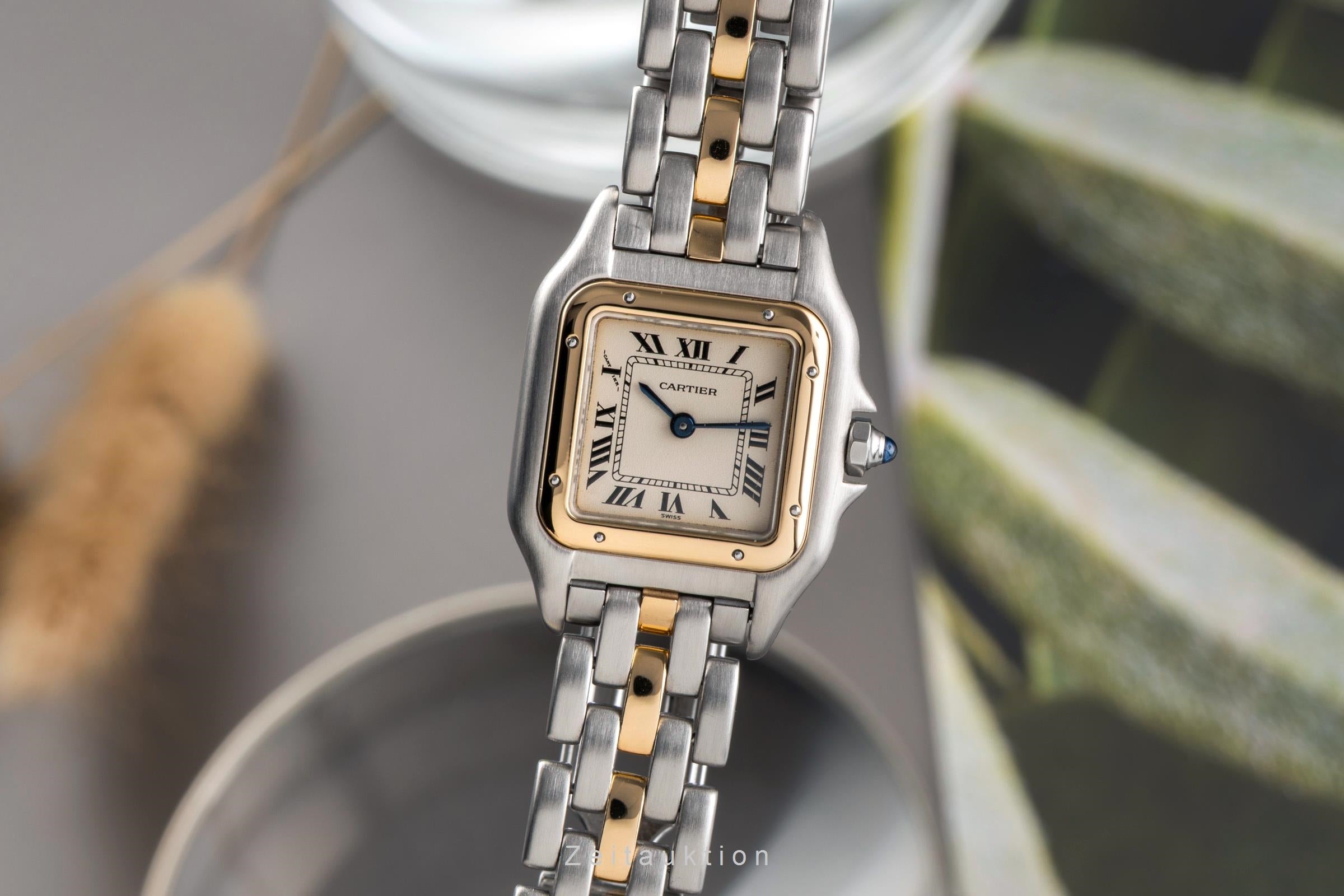 Cartier Panthere acero / oro cuarzo reloj para damas  66921 LP: 9500EUR  [2502265]