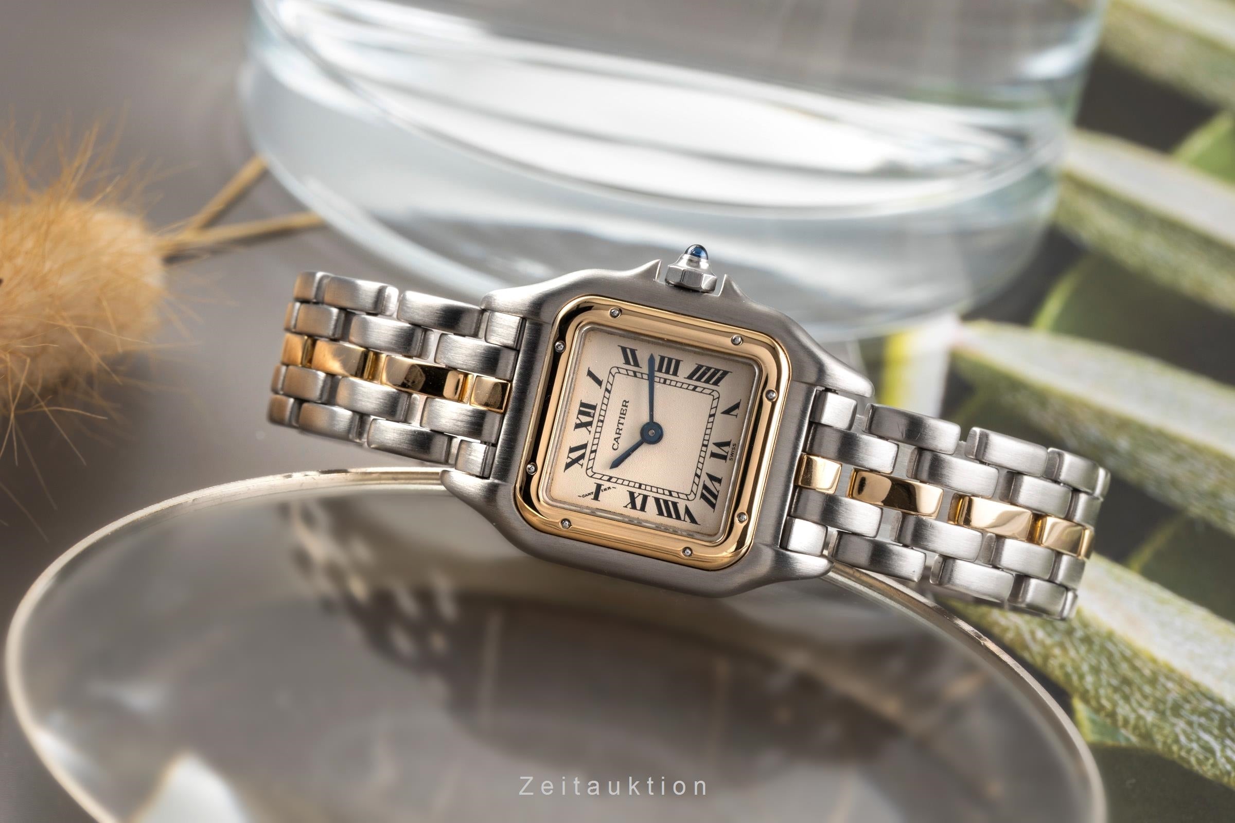 Cartier Panthere acero / oro cuarzo reloj para damas  66921 LP: 9500EUR  [2502265]