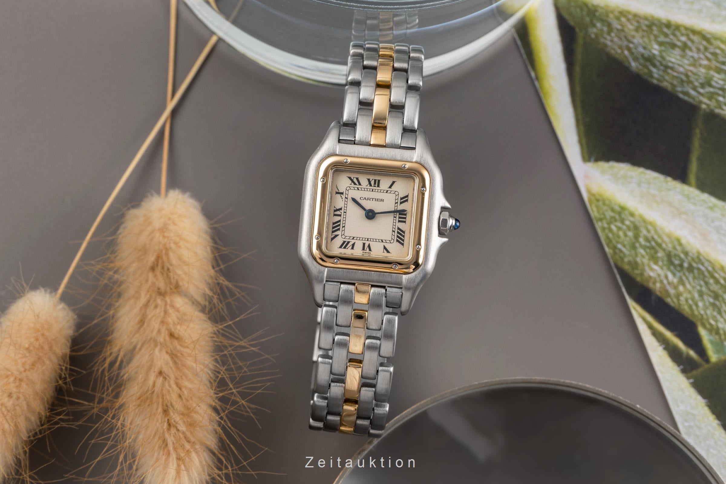 Cartier Panthere acero / oro cuarzo reloj para damas  66921 LP: 9500EUR  [2502265]