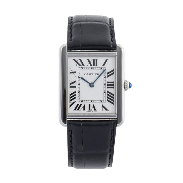 Cartier Tank acero cuarzo reloj para caballeros W1018355  [2502266]