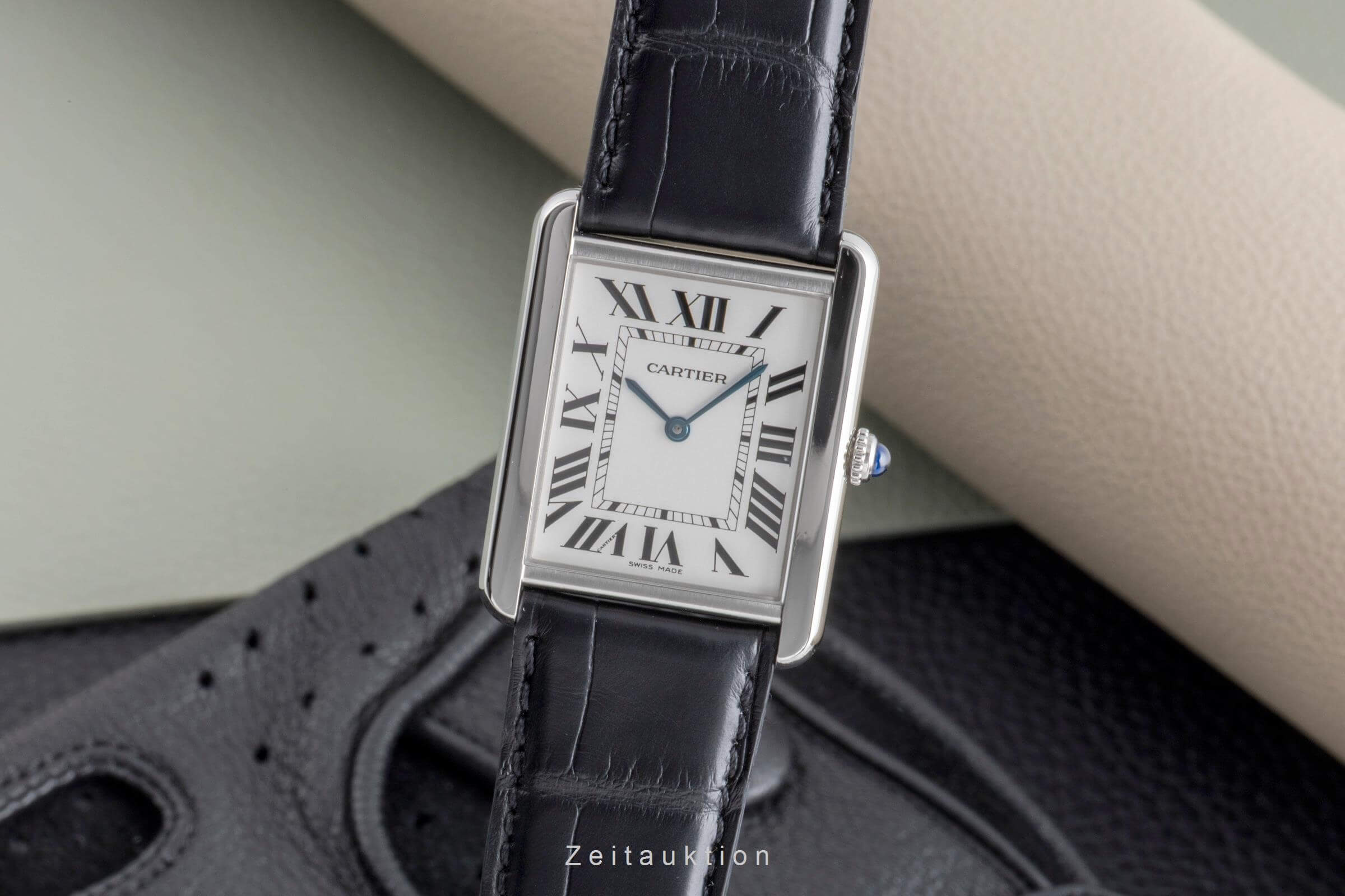 Cartier Tank acero cuarzo reloj para caballeros W1018355  [2502266]