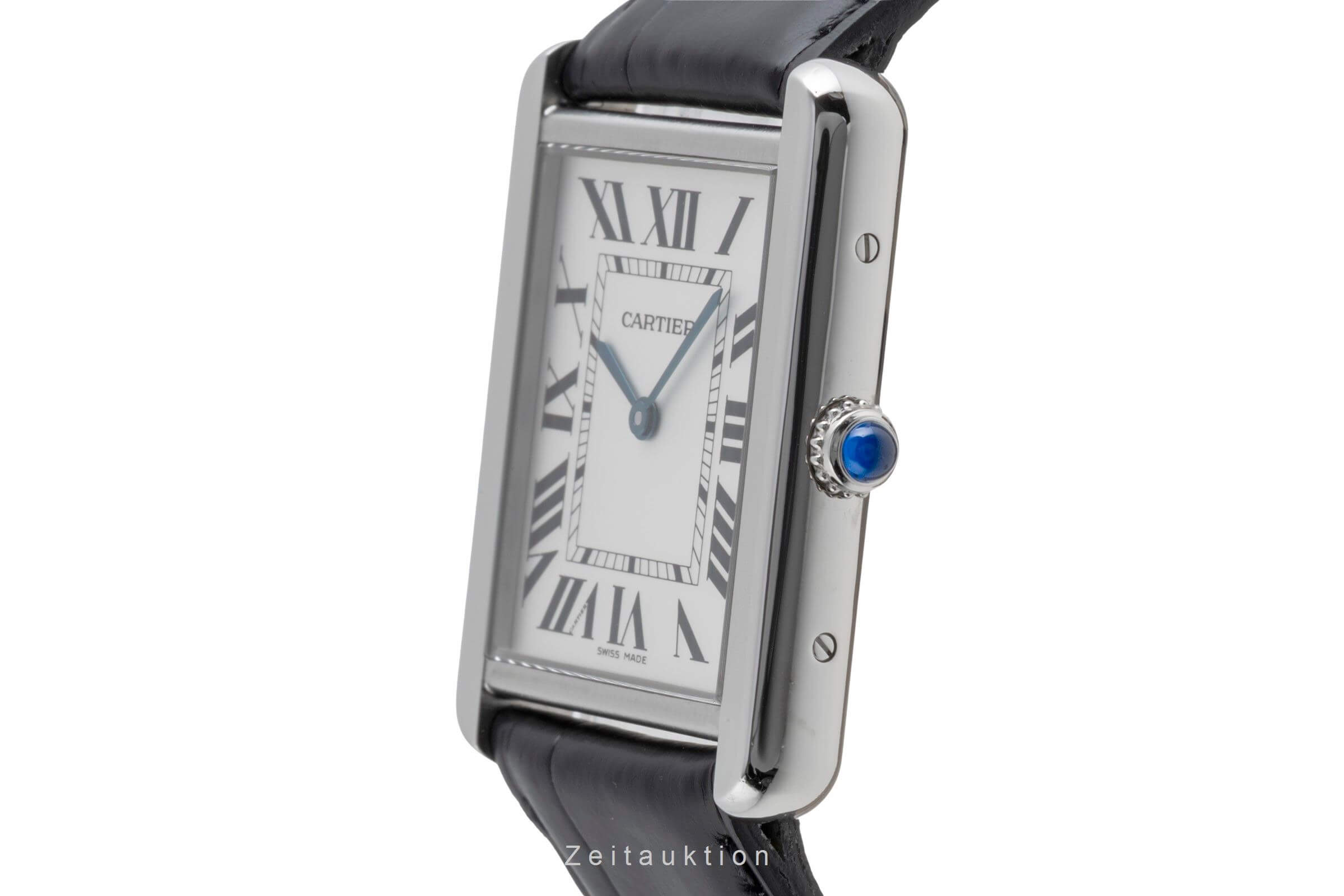 Cartier Tank acero cuarzo reloj para caballeros W1018355  [2502266]