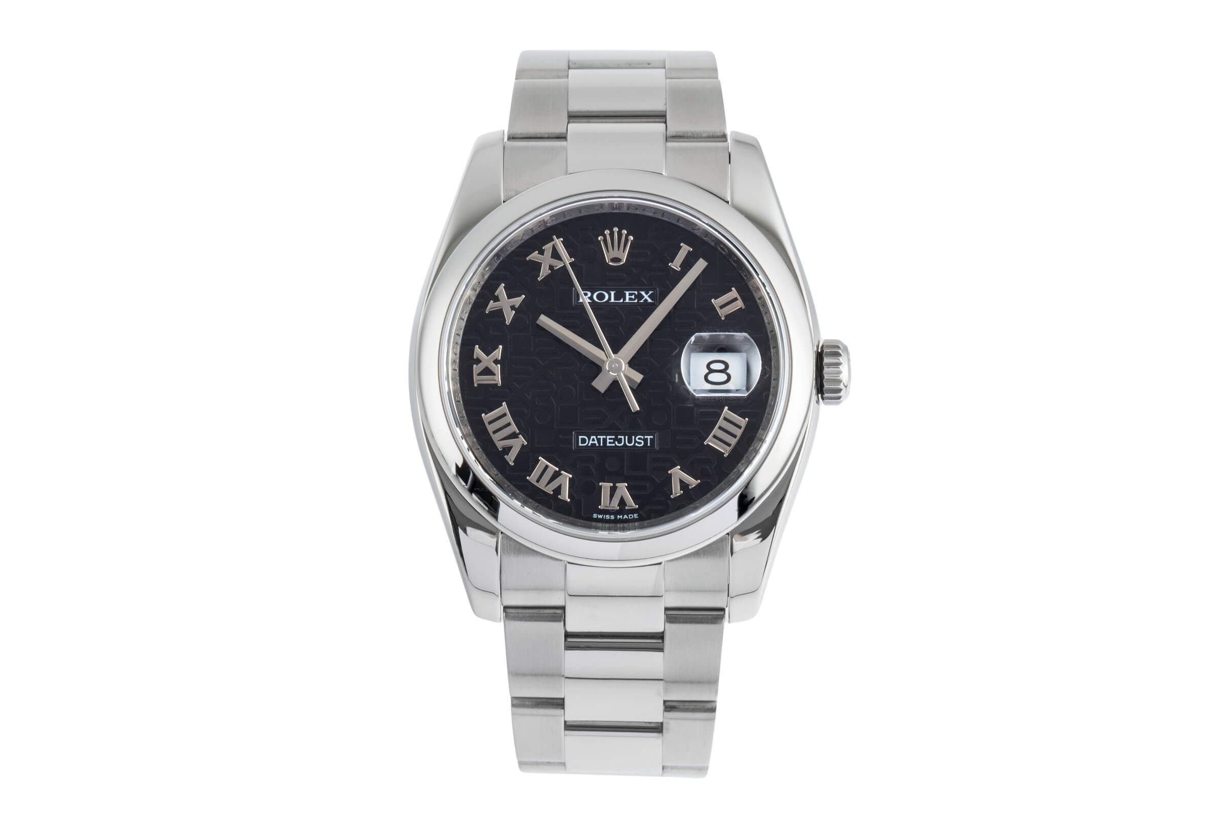 Rolex Datejust 36 Black Computer Dial Oyster Stahl Automatik Herren Ref. 116200  [2502267]