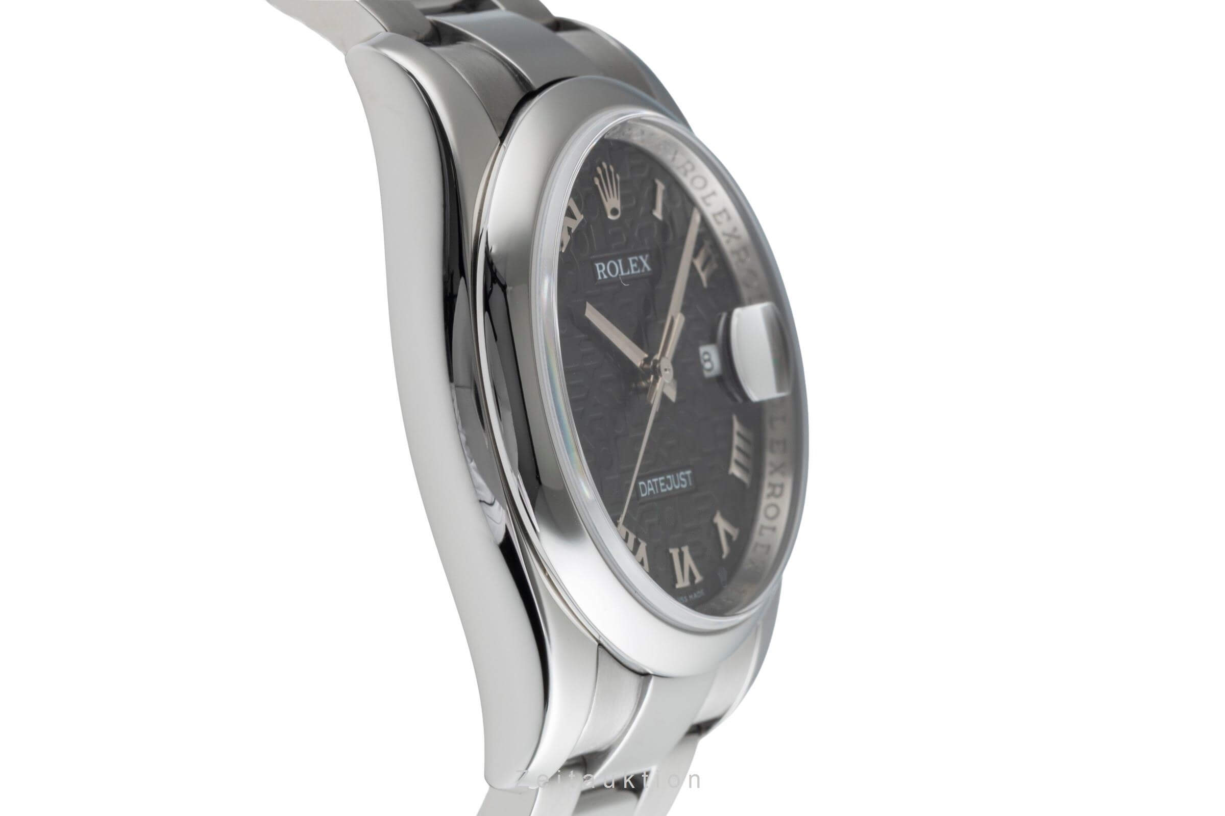 Rolex Datejust 36 Black Computer Dial Oyster Stahl Automatik Herren Ref. 116200  [2502267]