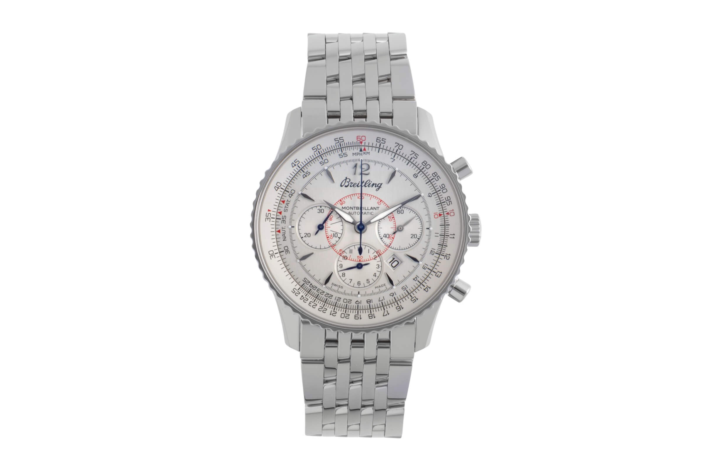 Breitling Montbrillant chronograph steel automatic Kal. B41 Ref