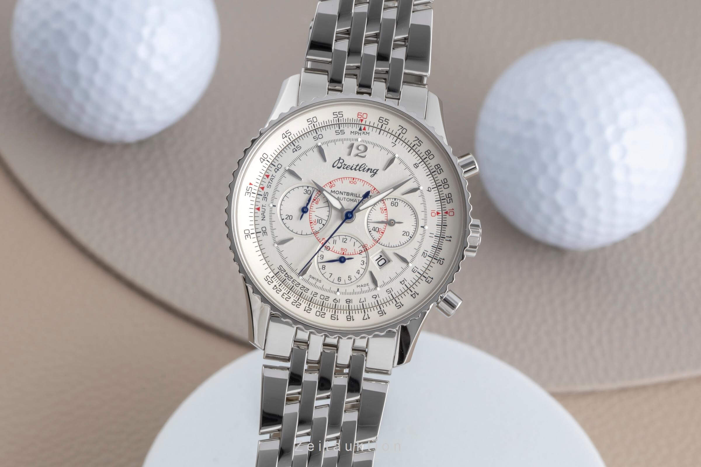 Breitling Montbrillant chronograph steel automatic Kal. B41 Ref