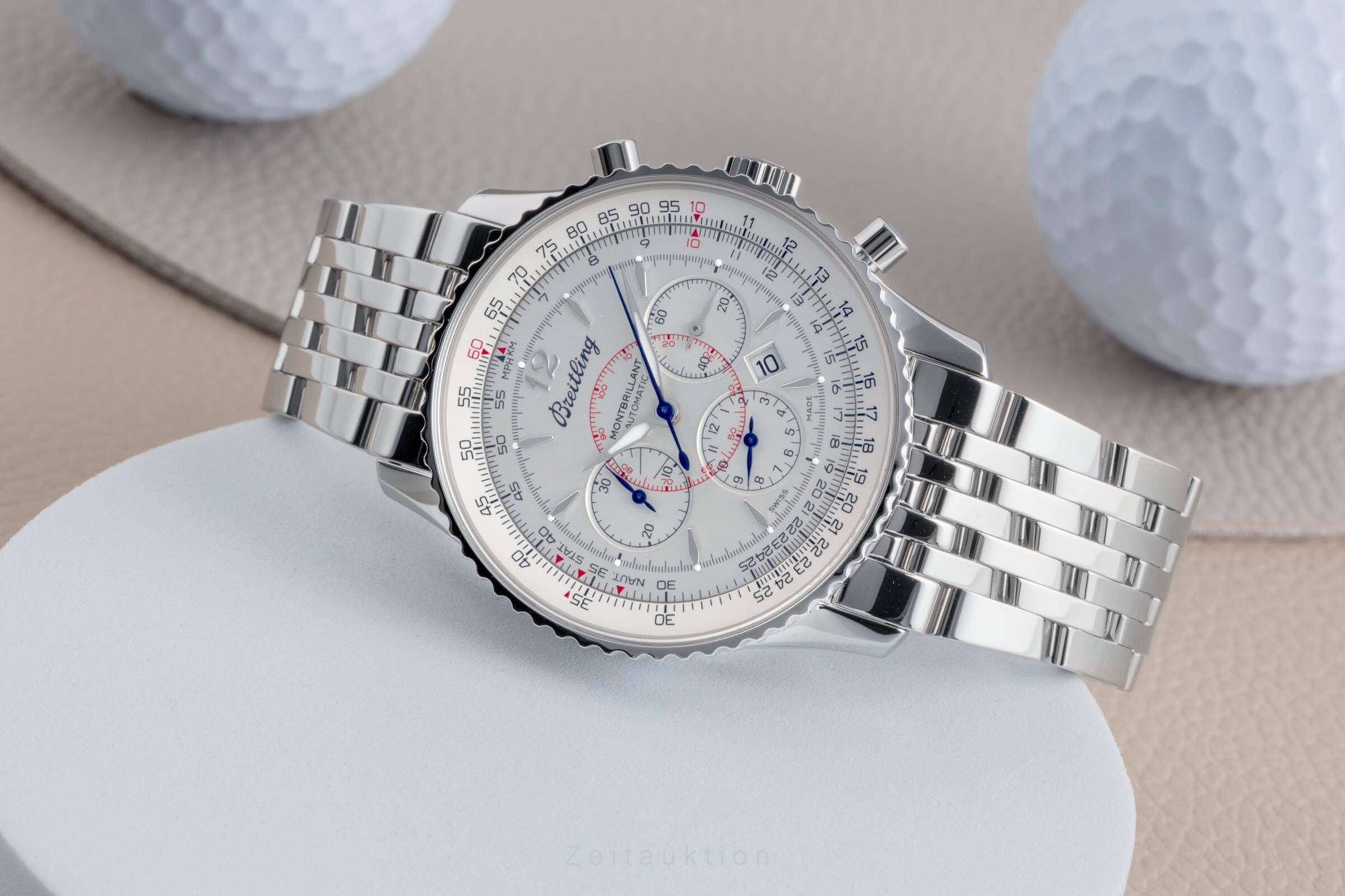 Breitling Montbrillant chronograph steel automatic men's watch A4137012/G789  [2502269]