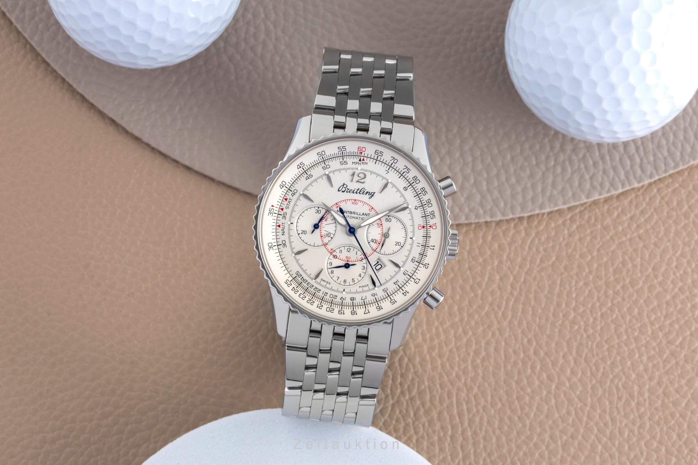 Breitling Montbrillant chronograph steel automatic men's watch A4137012/G789  [2502269]