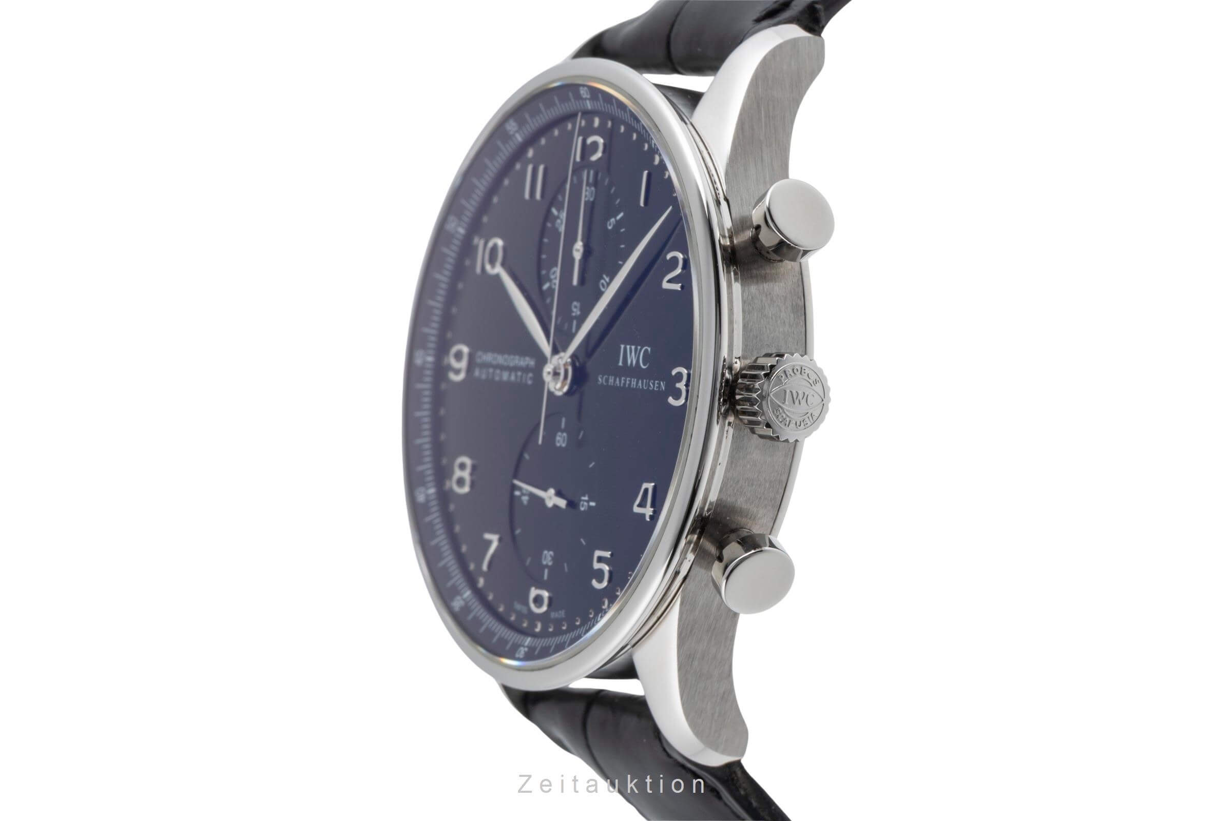 IWC Portugieser cronografo acciaio automatismo orologio da uomo IW371447 LP: 9100EUR  [2502273]