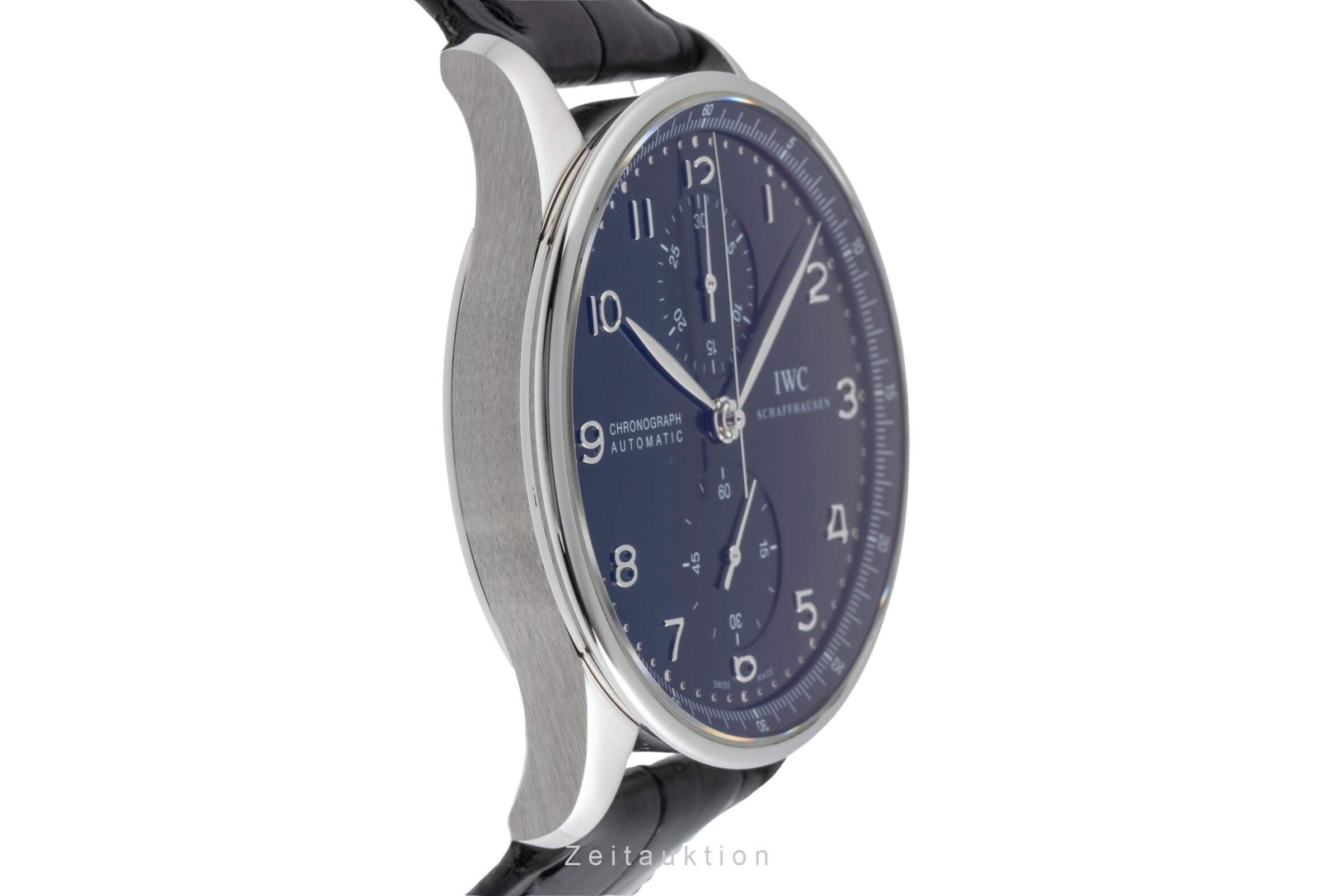 IWC Portugieser cronografo acciaio automatismo orologio da uomo IW371447 LP: 9100EUR  [2502273]