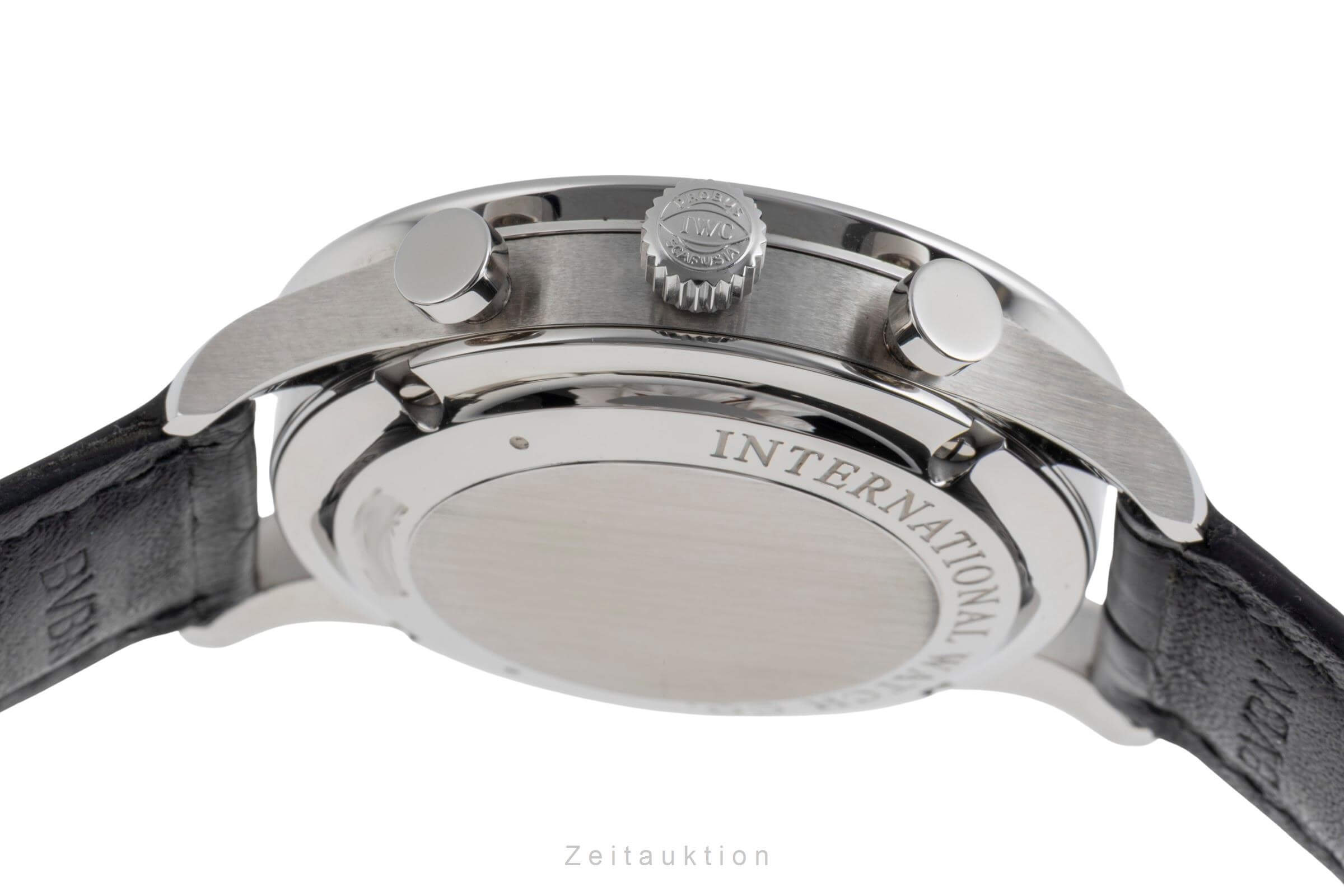 IWC Portugieser cronografo acciaio automatismo orologio da uomo IW371447 LP: 9100EUR  [2502273]