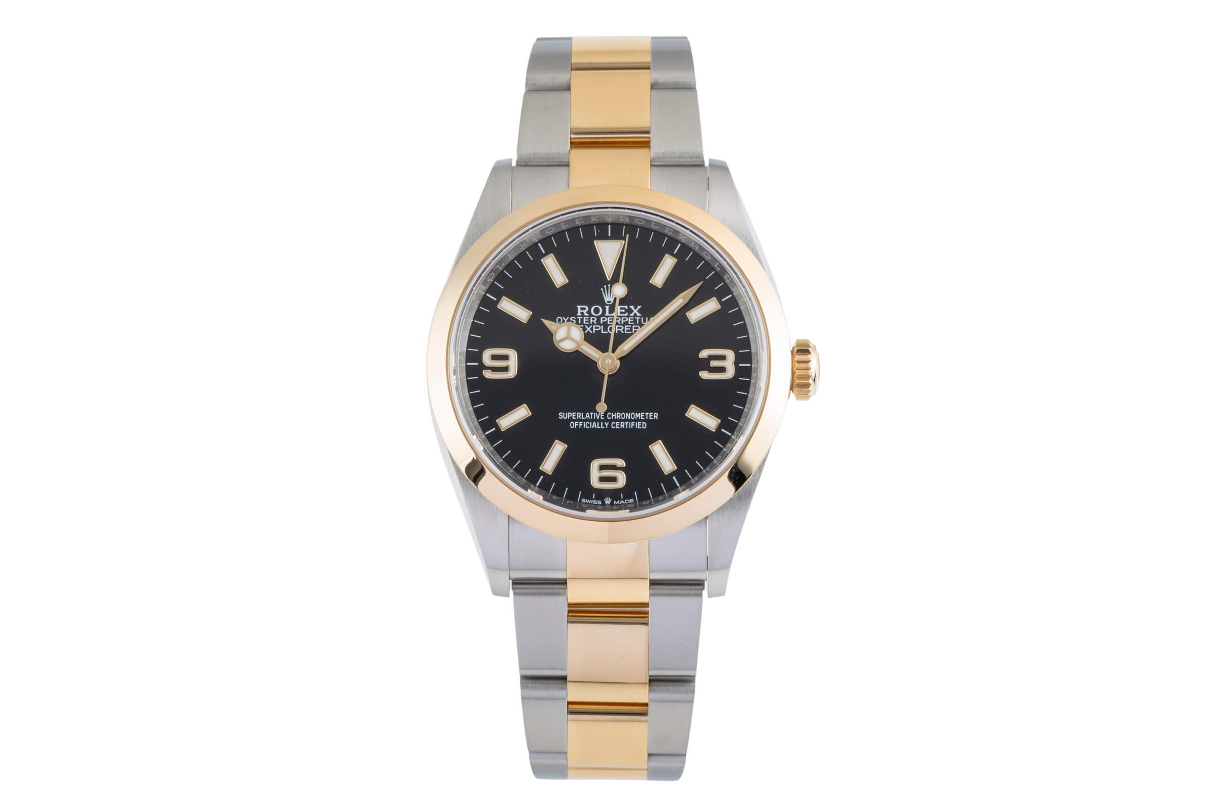 Rolex Explorer acciaio / oro automatismo orologio da uomo 124273  [2502280]