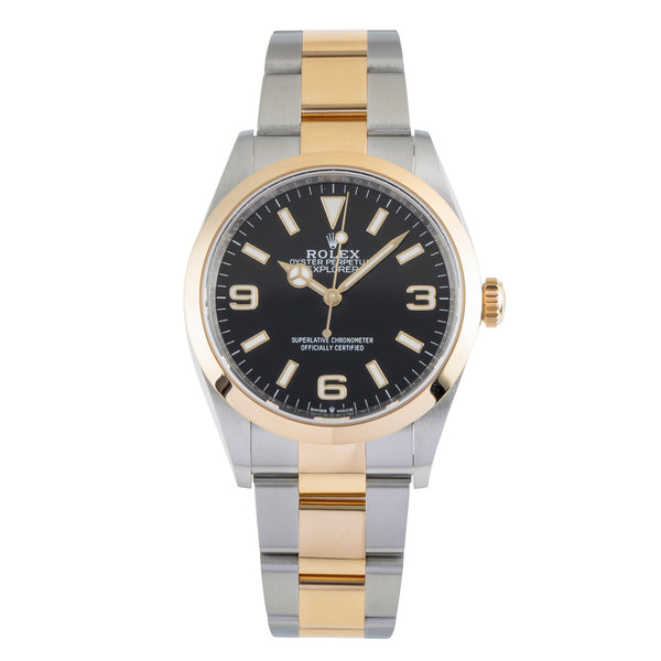 Rolex Explorer acciaio / oro automatismo orologio da uomo 124273  [2502280]