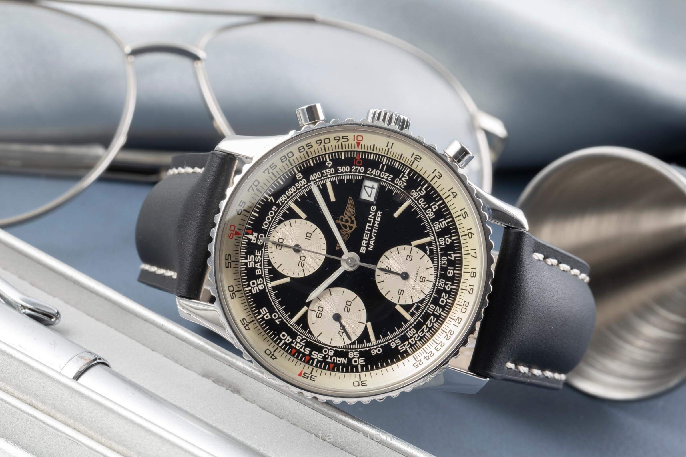 Breitling Old Navitimer chronograph steel automatic Kal. B13 Ref